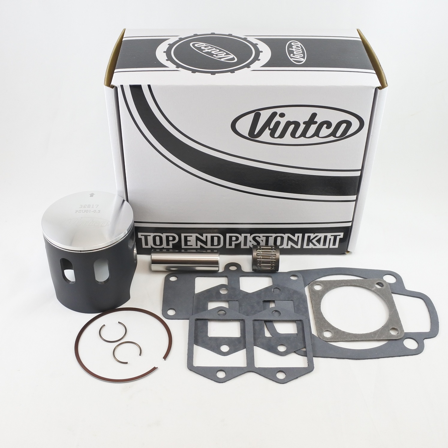 TOP END PISTON KIT 74-77 HUSQVARNA CR WR 250 70.mm 0.5mm OVER VINTCO KTU01-0.5 thumbnail 2