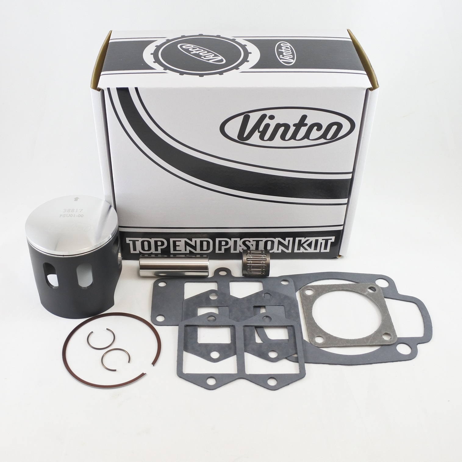 TOP END PISTON KIT 74-77 HUSQVARNA CR WR 250 69.5 mm STANDARD VINTCO KTU01-00 thumbnail 2