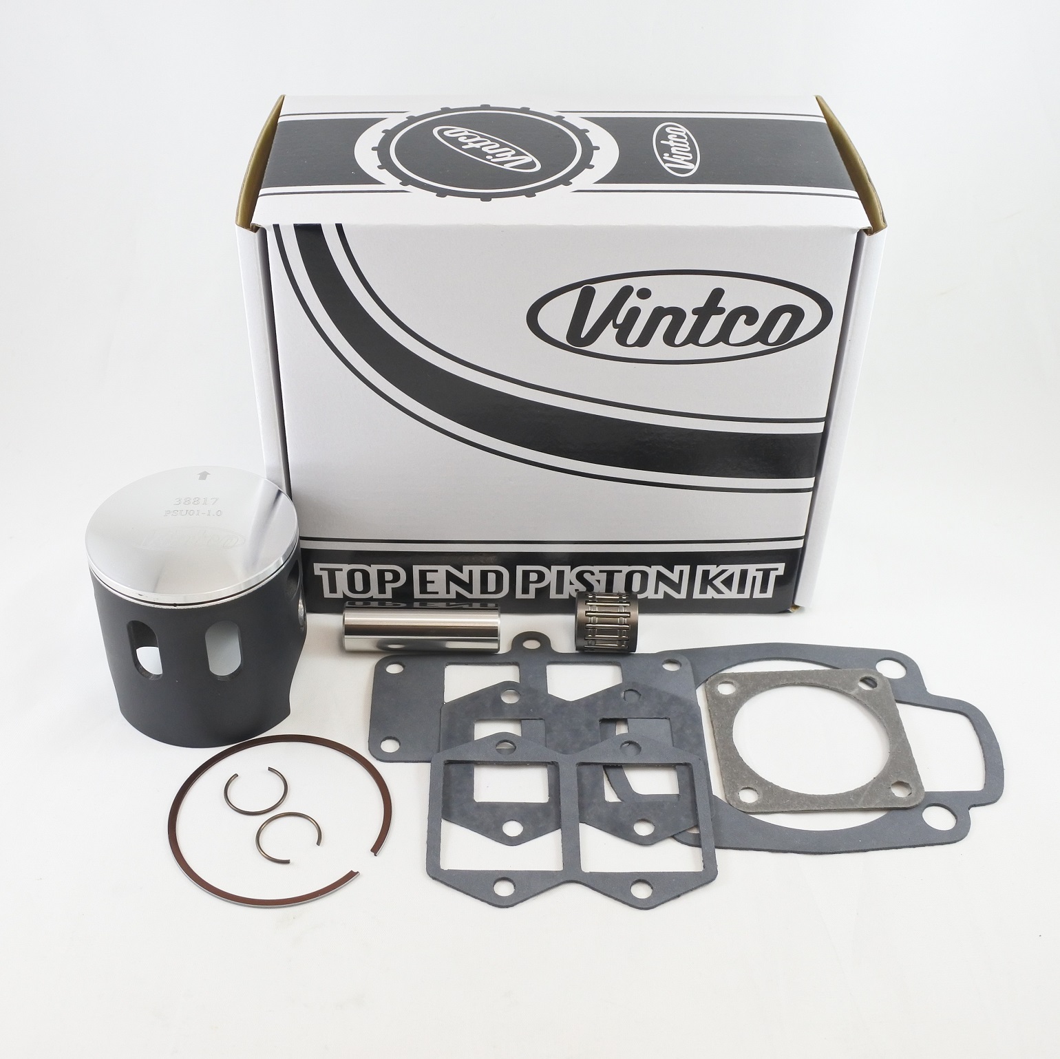 TOP END PISTON KIT 74-77 HUSQVARNA CR WR 250 70.5mm 1.0mm OVER VINTCO KTU01-1.0 thumbnail 2