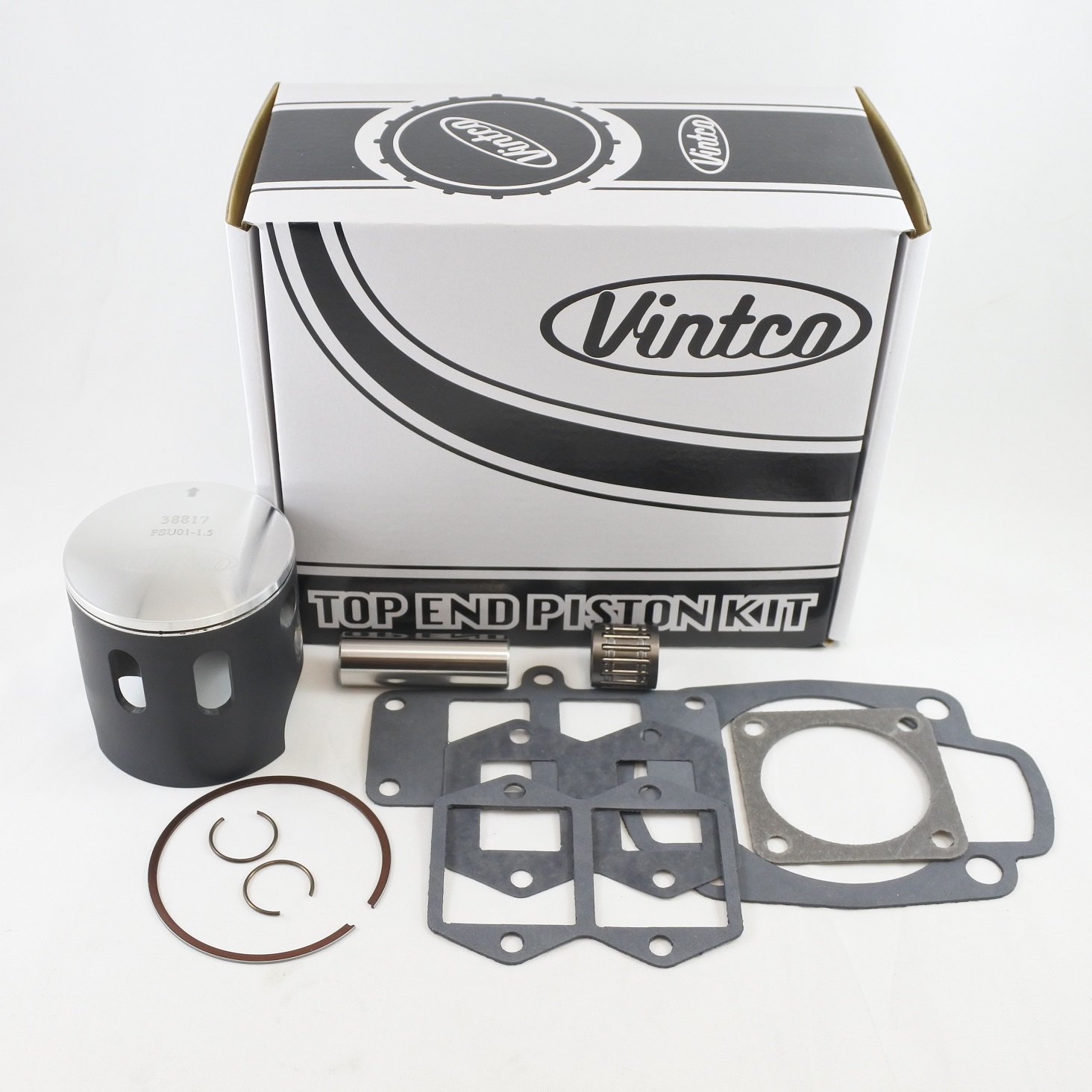 TOP END PISTON KIT 74-77 HUSQVARNA CR WR 250 71.0mm 1.5mm OVER VINTCO KTU01-1.5 thumbnail 2