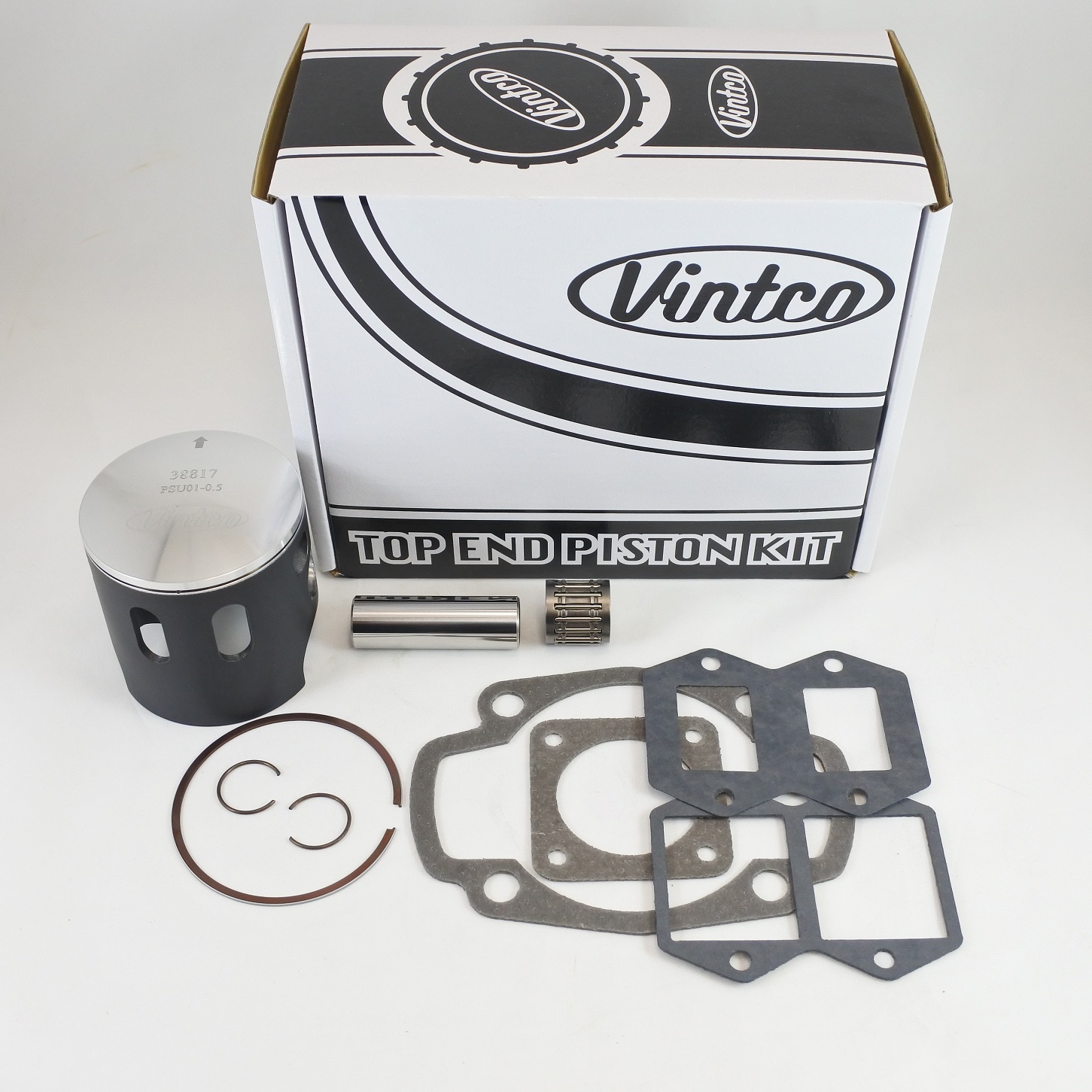TOP END PISTON KIT 78-79 HUSQVARNA CR OR WR 250 70.0mm +0.5mm OVER VINTCO KTU02-0.5 thumbnail 2
