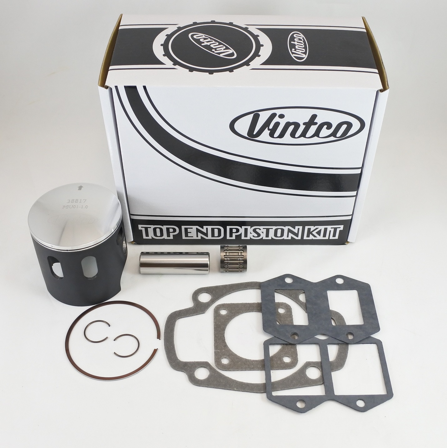 TOP END PISTON KIT 78-79 HUSQVARNA CR OR WR 250 70.5mm 1.0mm OVER VINTCO KTU02-1.0 thumbnail 2