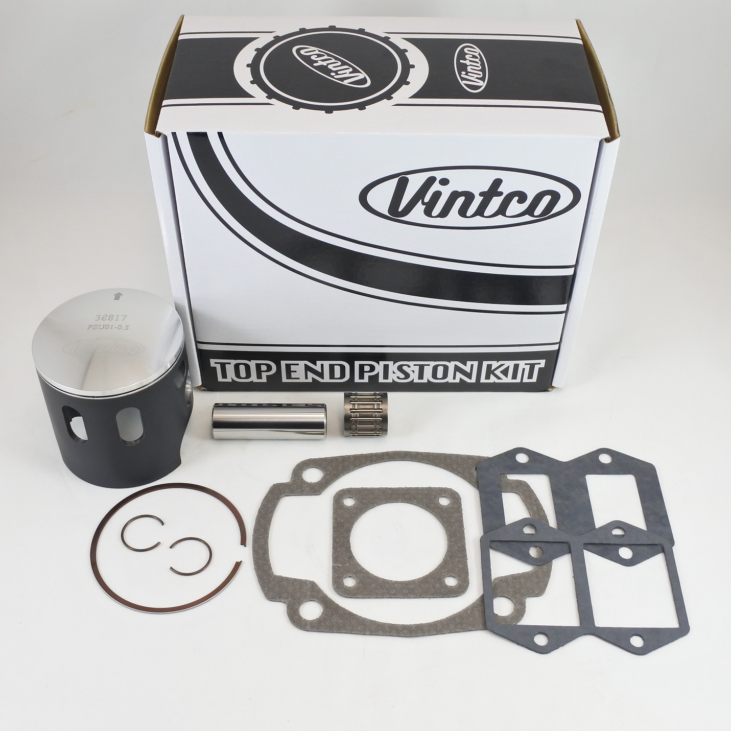 TOP END PISTON KIT 80-81 HUSQVARNA CR WR OR 250 70.0mm 0.5mm OVER VINTCO KTU03-0.5 thumbnail 2