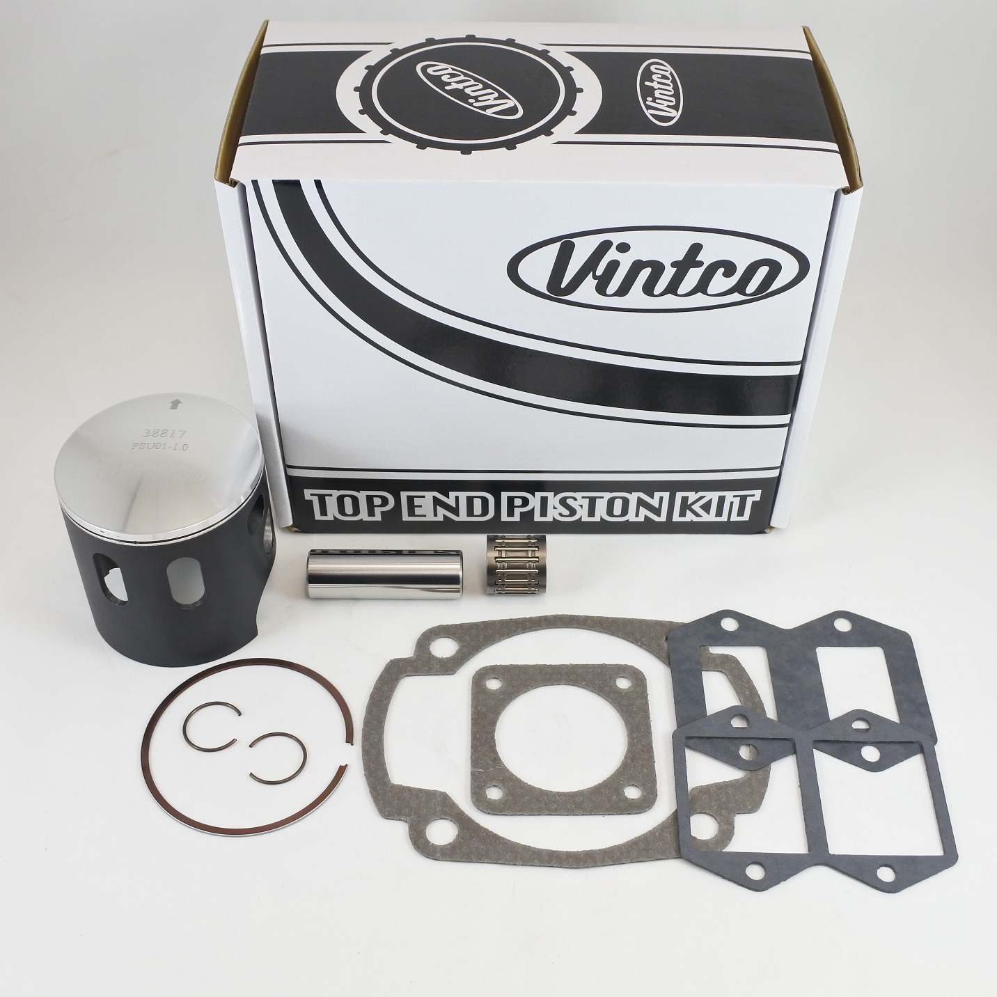TOP END PISTON KIT 80-81 HUSQVARNA CR OR WR 250 70.5mm 1.0mm OVER VINTCO KTU03-1.0 thumbnail 2