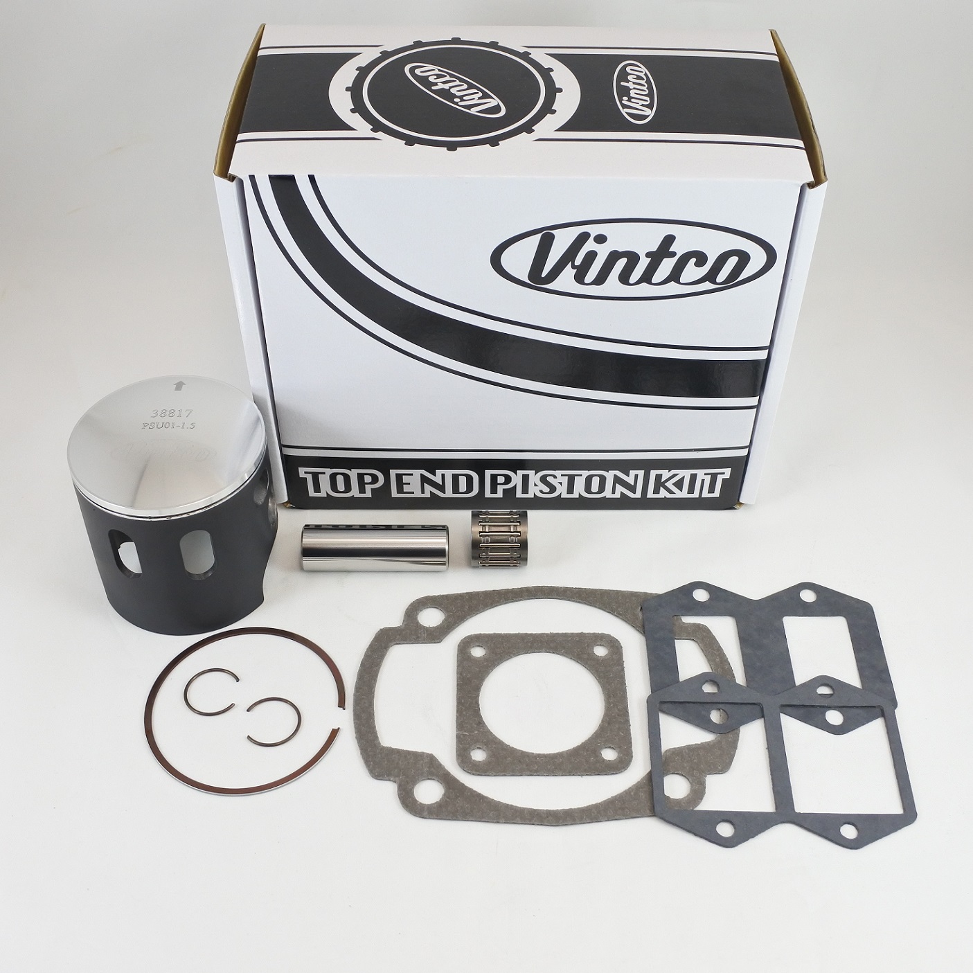 TOP END PISTON KIT 80-81 HUSQVARNA CR WR OR 250 71.0mm 1.5mm OVER VINTCO KTU03-1.5 thumbnail 2