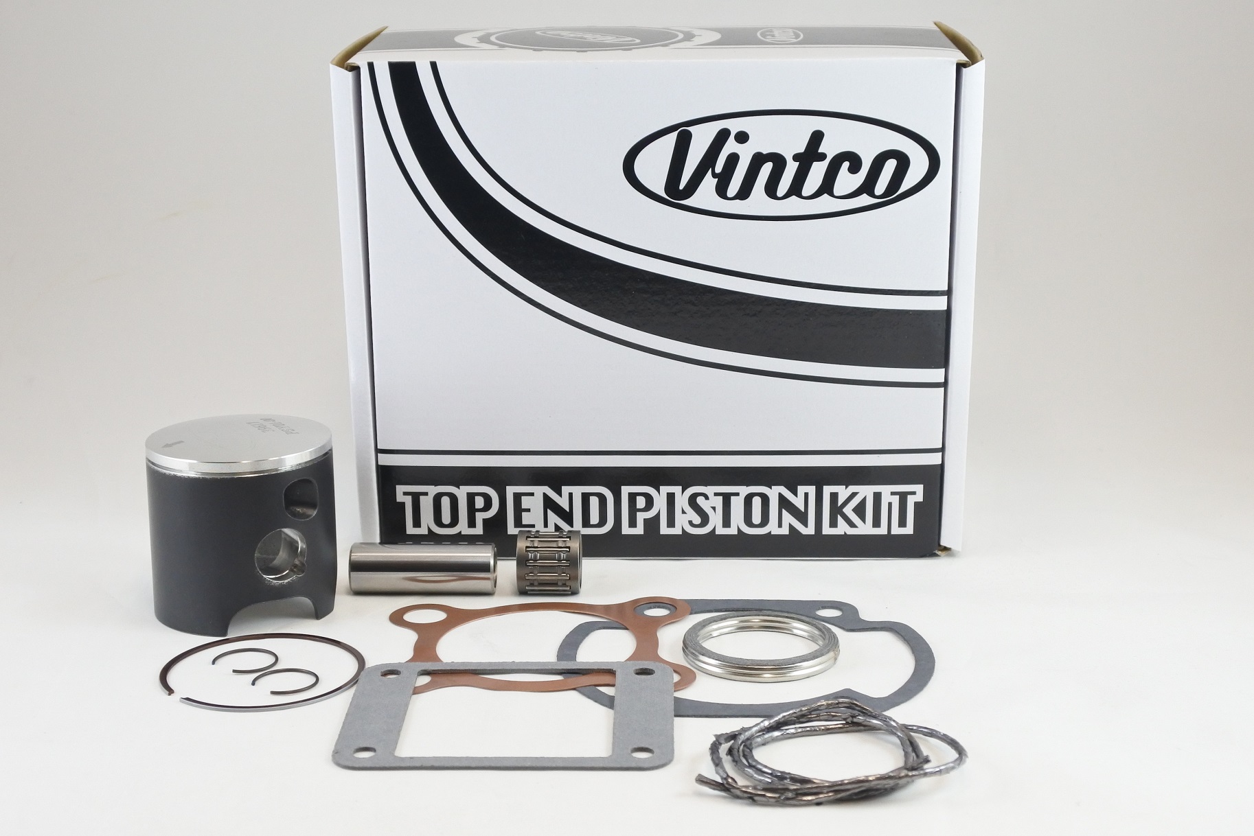 TOP END PISTON KIT 76-76 YAMAHA YZ MX 125 56.0mm STANDARD VINTCO KTY01-00 image 1