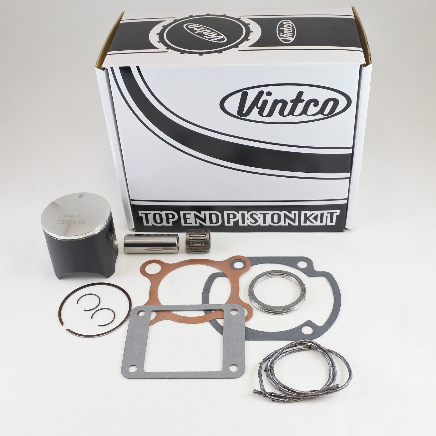 TOP END PISTON KIT 76-76 YAMAHA YZ MX 125 56.0mm STANDARD VINTCO KTY01-00 thumbnail 2