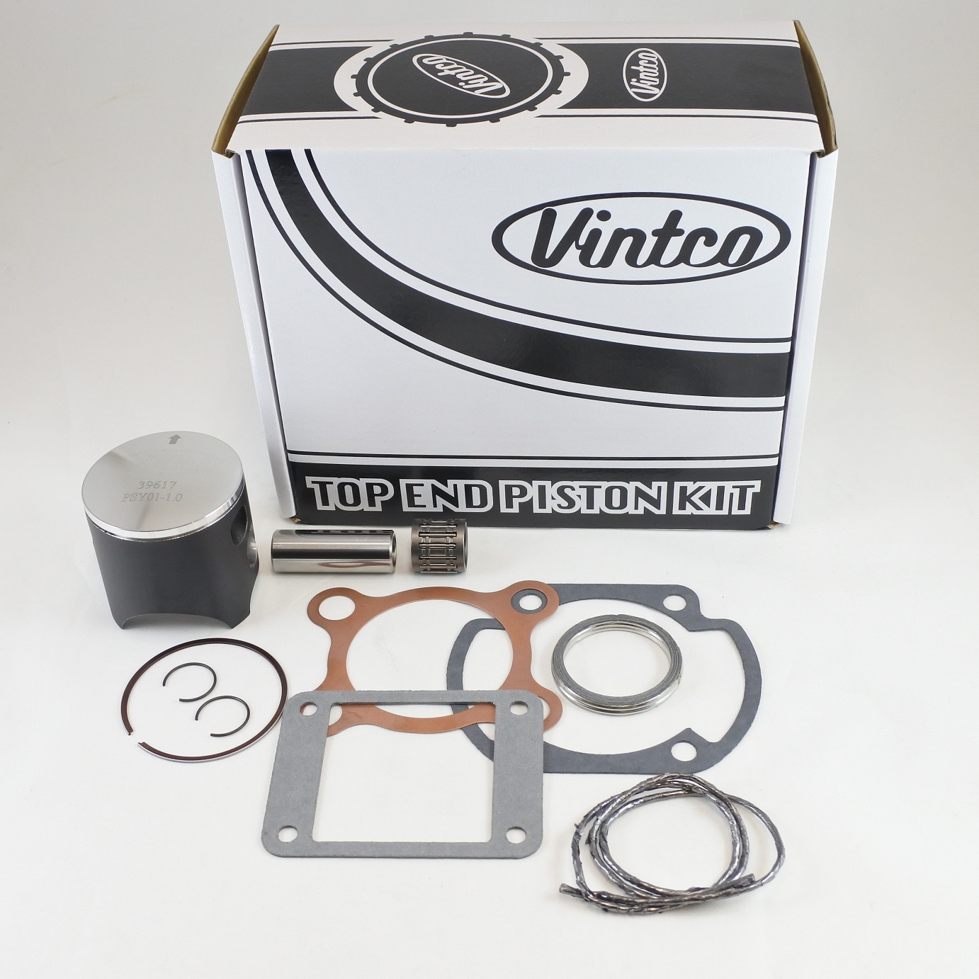 TOP END PISTON KIT 76-76 YAMAHA MX YZ 125 57.0mm OVER VINTCO KTY01-1.0 thumbnail 2