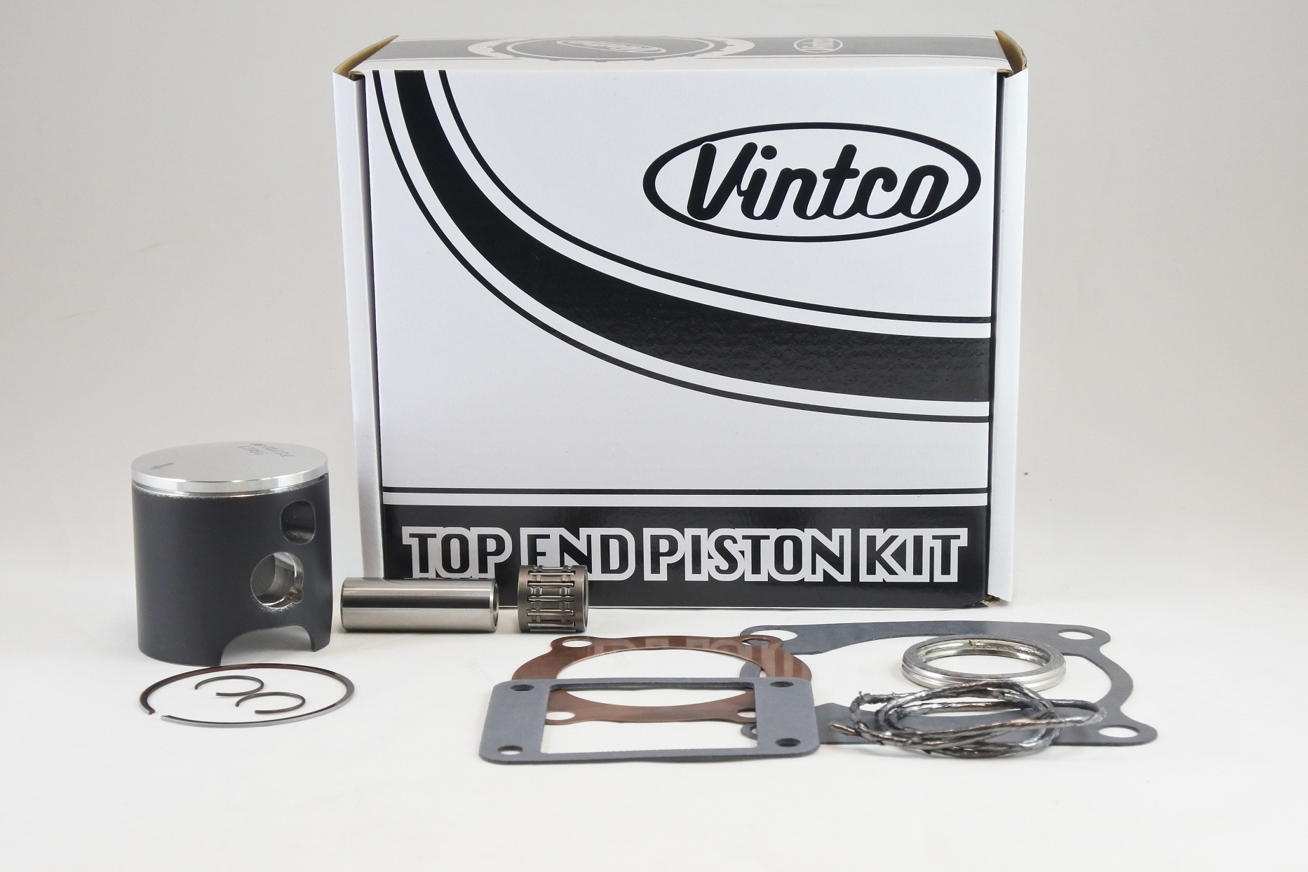 TOP END PISTON KIT 77-78 YAMAHA YZ 125 56.0mm STANDARD 2K6-11111-00-00 VINTCO KTY02-00 image 1