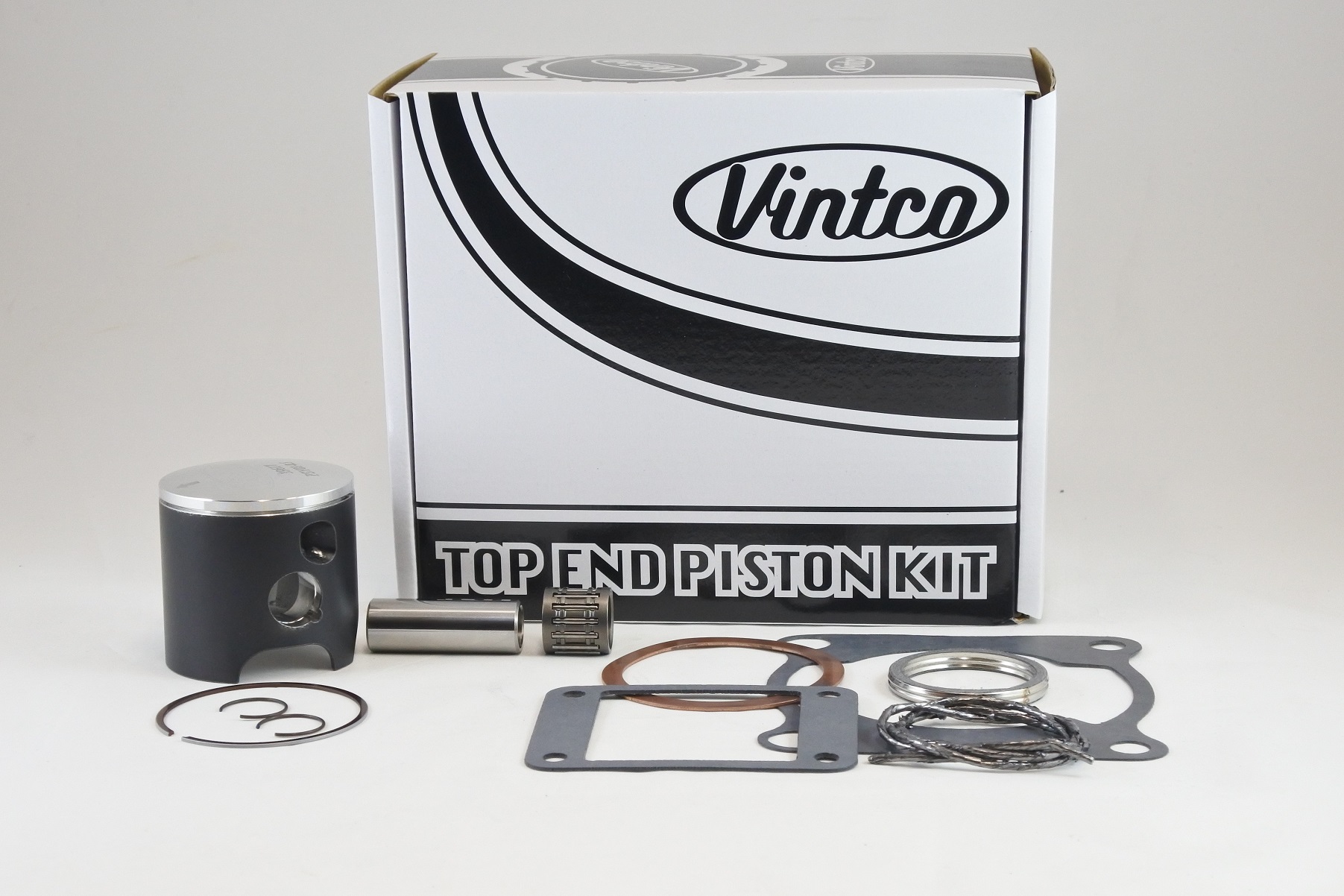 TOP END PISTON KIT 78-78 YAMAHA YZ 125 56.5mm 0.5mm OVER 2X3-11111-00-00 VINTCO KTY03-0.5 image 1