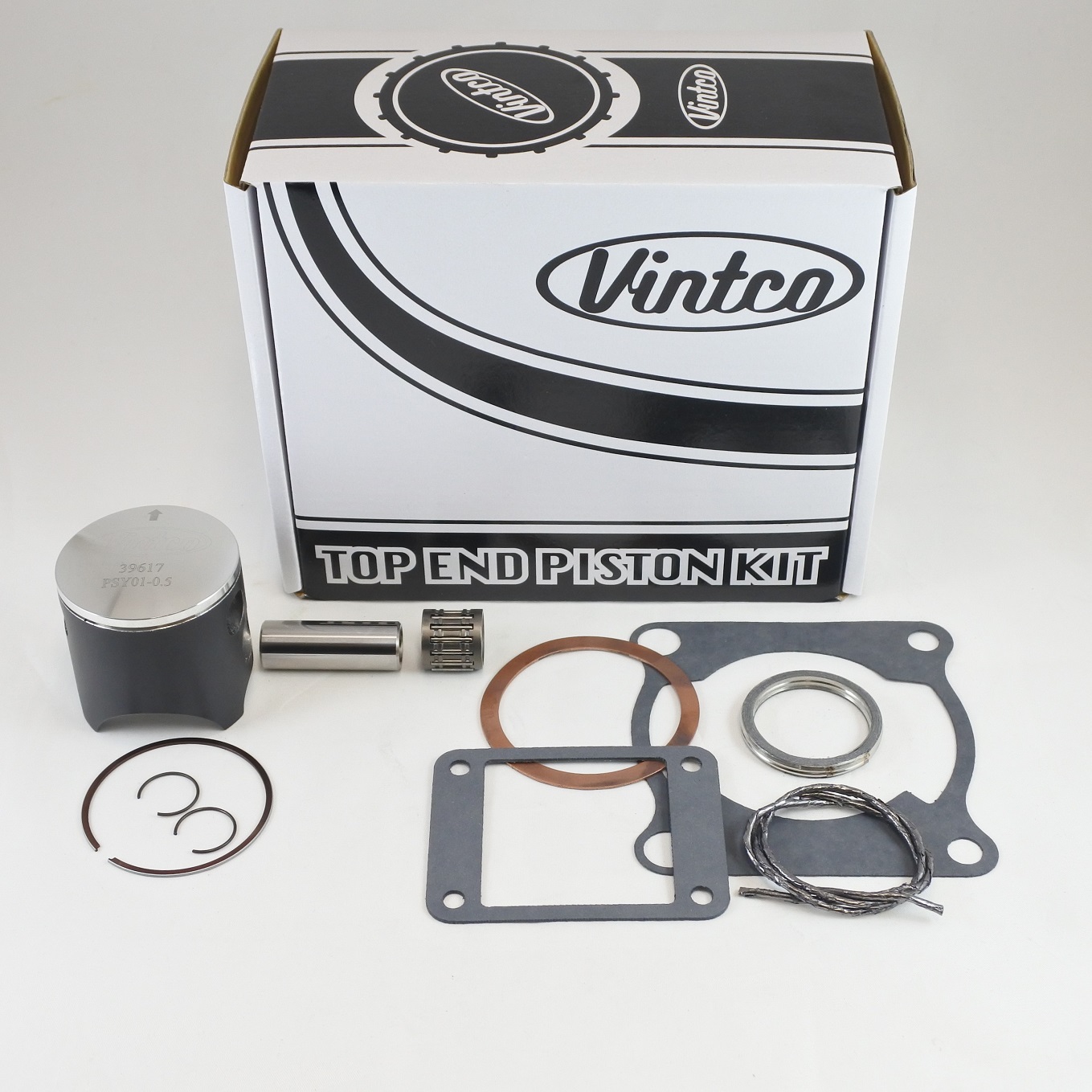 TOP END PISTON KIT 78-78 YAMAHA YZ 125 56.5mm 0.5mm OVER 2X3-11111-00-00 VINTCO KTY03-0.5 thumbnail 2