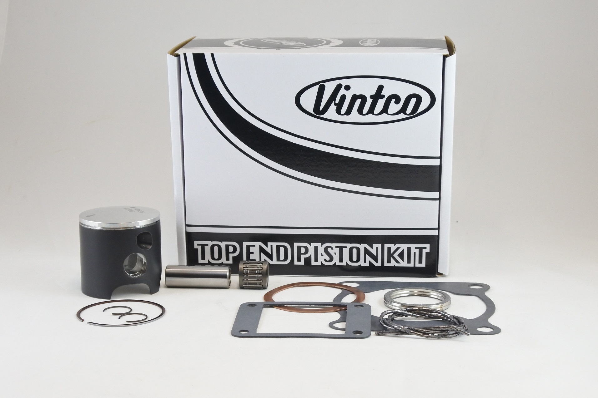 TOP END PISTON KIT 78-78 YAMAHA YZ 125 56.0mm STANDARD 2X3-11111-00-00 VINTCO KTY03-00 image 1