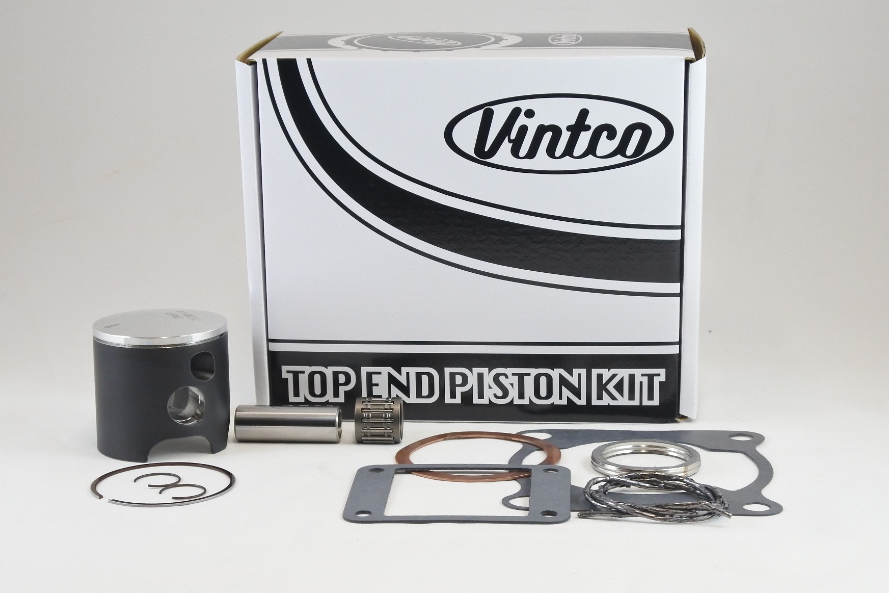 TOP END PISTON KIT 78-78 YAMAHA YZ 125 57.0mm 1.0mm OVER 2X3-11111-00-00 VINTCO KTY03-1.0 image 1