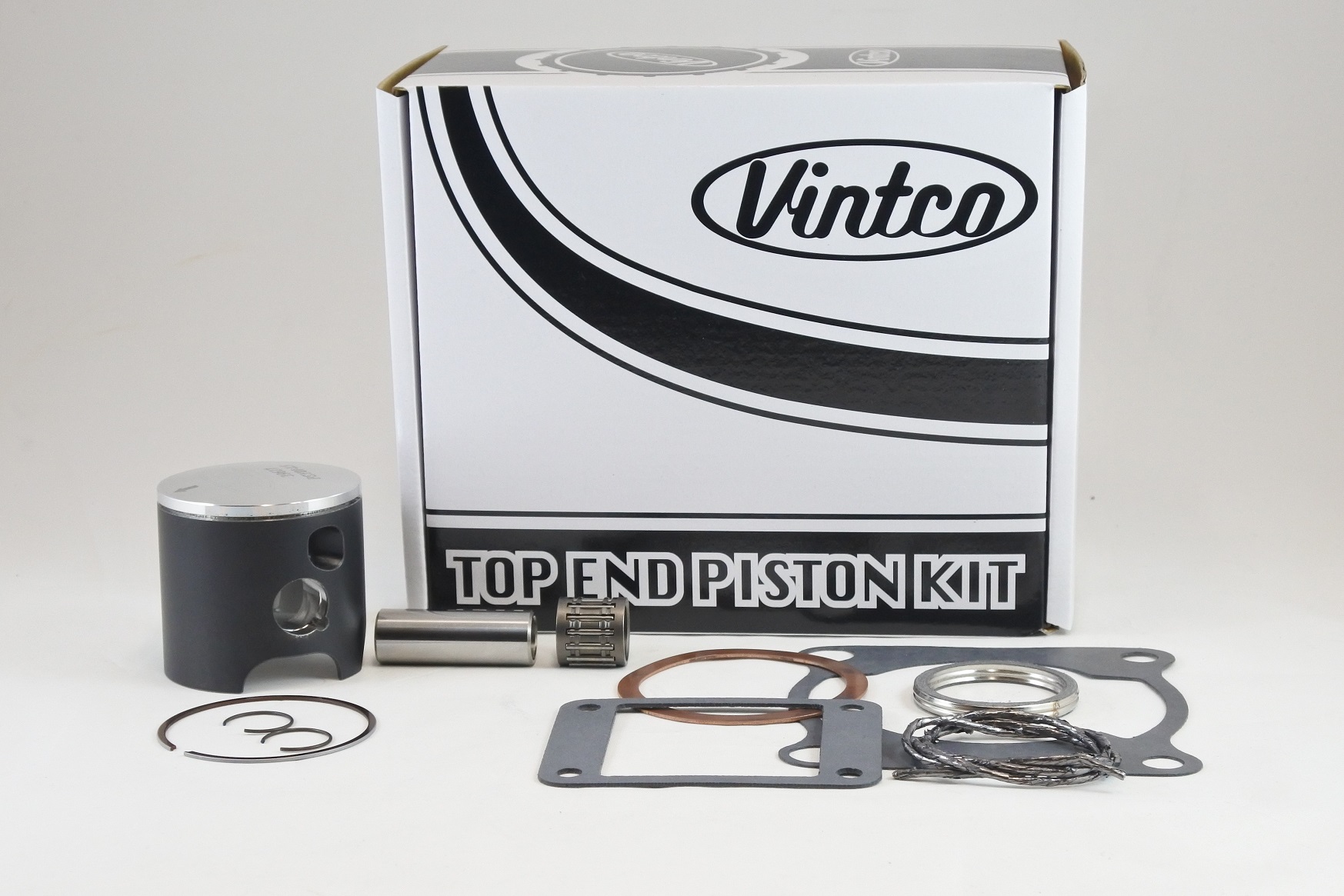 TOP END PISTON KIT 78-78 YAMAHA YZ 125 57.5mm 1.5mm OVER VINTCO KTY03-1.5 image 1