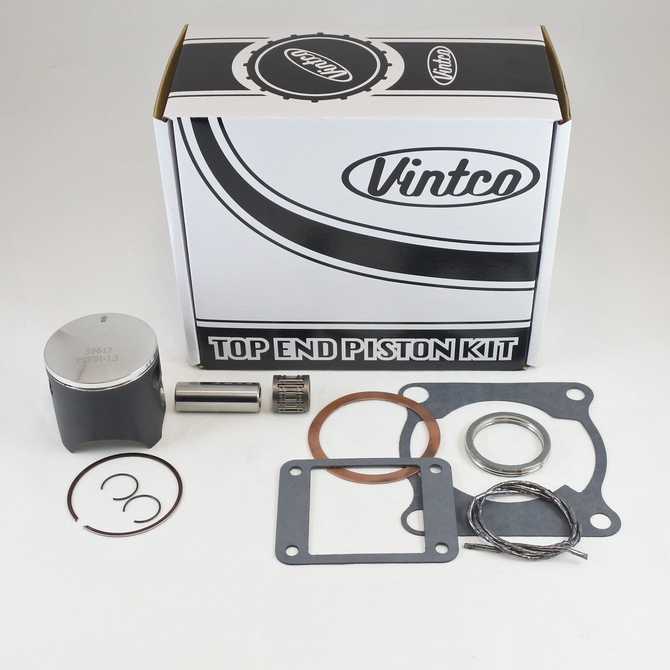 TOP END PISTON KIT 78-78 YAMAHA YZ 125 57.5mm 1.5mm OVER VINTCO KTY03-1.5 thumbnail 2
