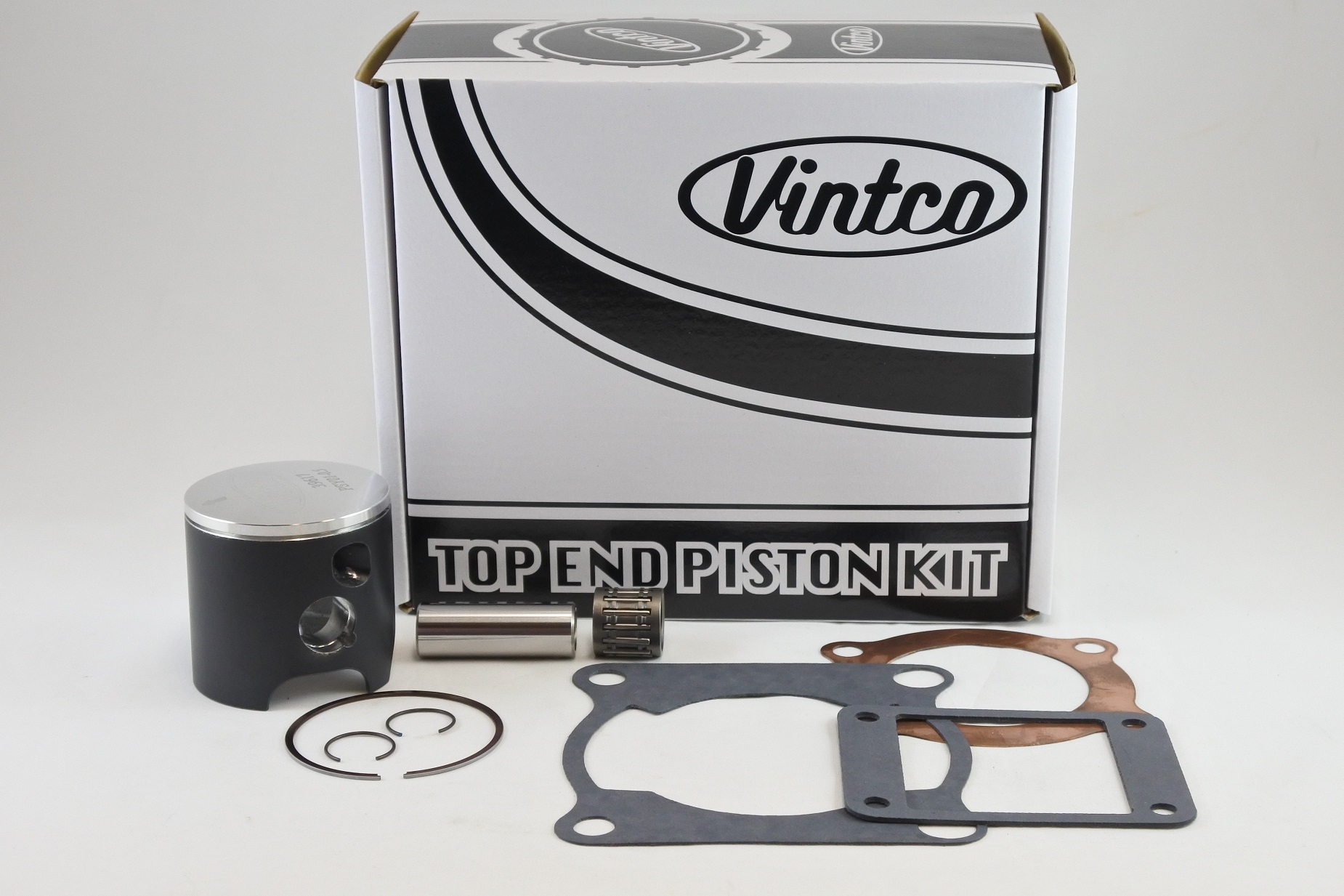 TOP END PISTON KIT 79-79 YAMAHA YZ 125 56.5mm 0.5mm OVER 2K6-11111-00-00 VINTCO KTY04-0.5 image 1