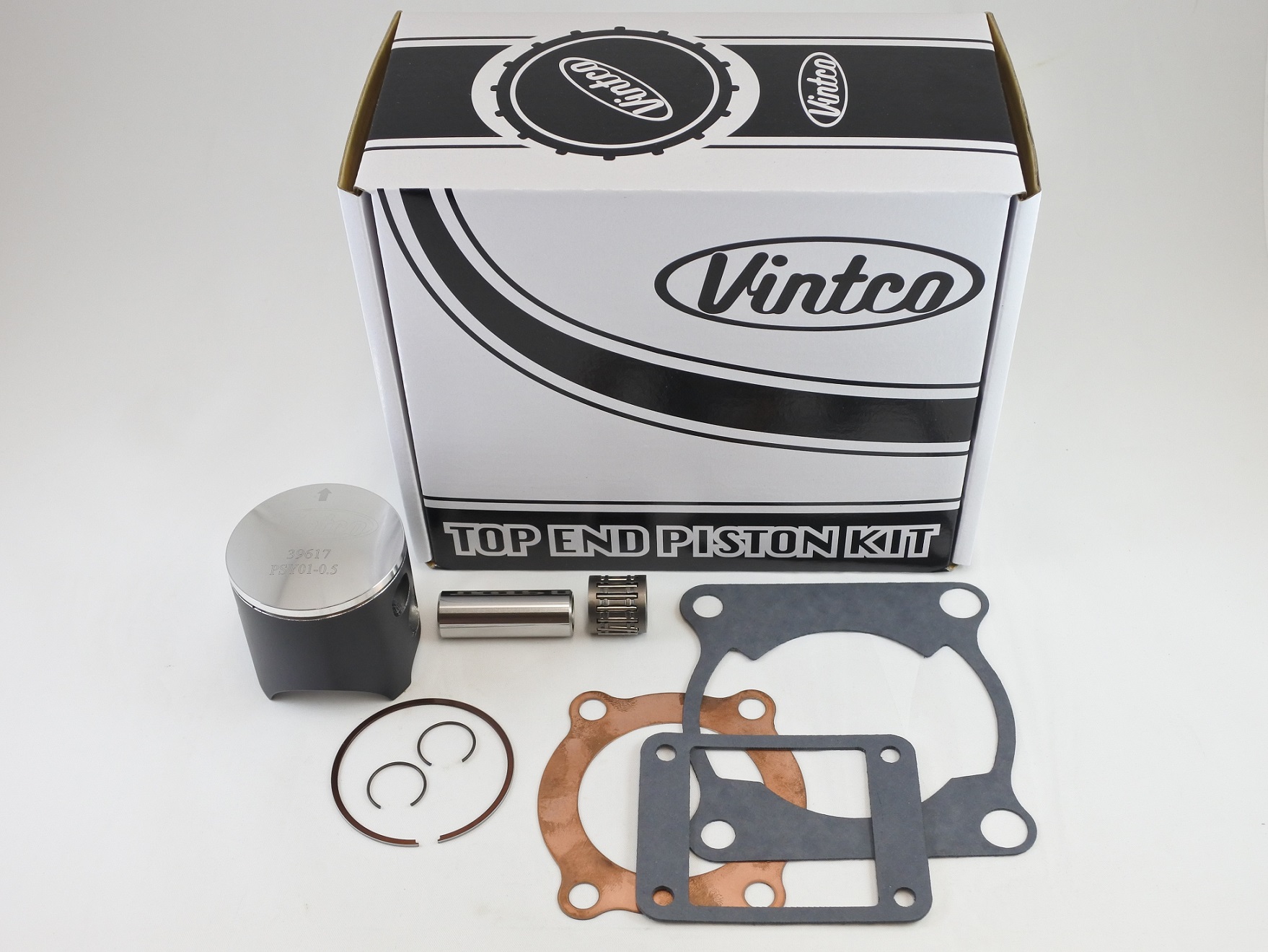 TOP END PISTON KIT 79-79 YAMAHA YZ 125 56.5mm 0.5mm OVER 2K6-11111-00-00 VINTCO KTY04-0.5 thumbnail 2