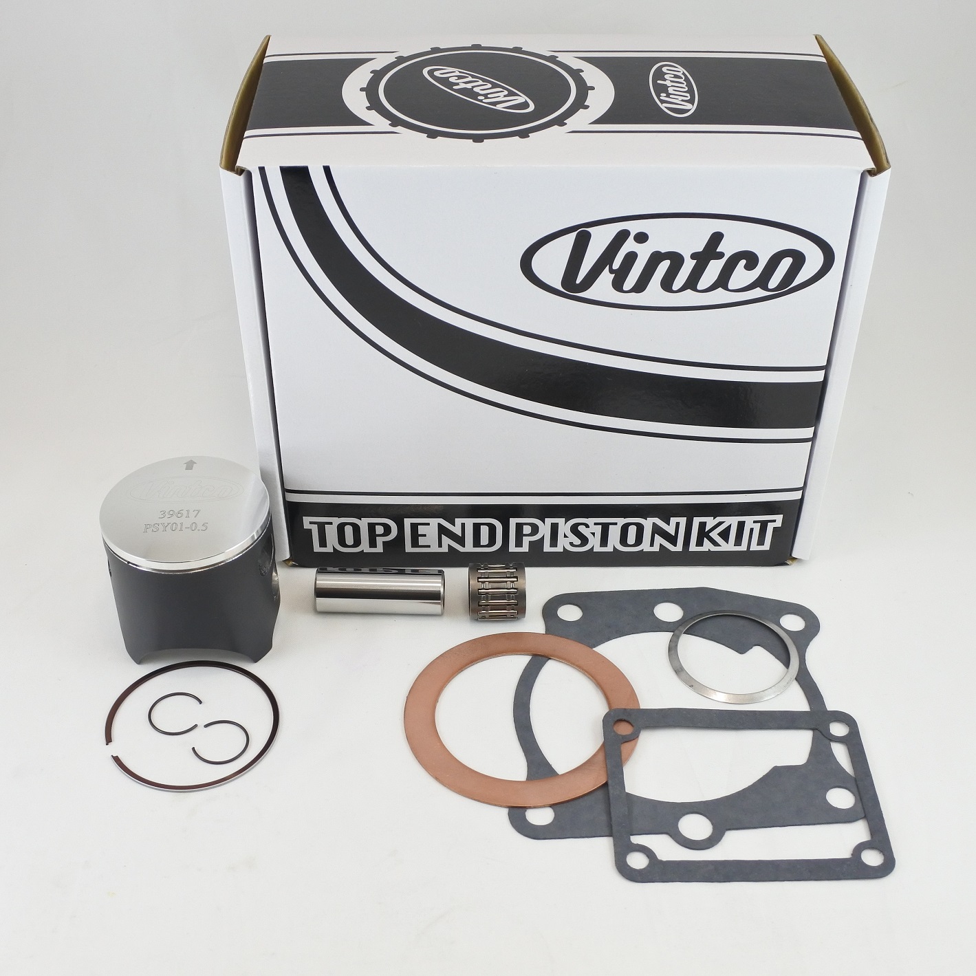 TOP END PISTON KIT 80-80 YAMAHA YZ 125 56.5mm 0.5mm OVER VINTCO KTY06-0.5 thumbnail 2