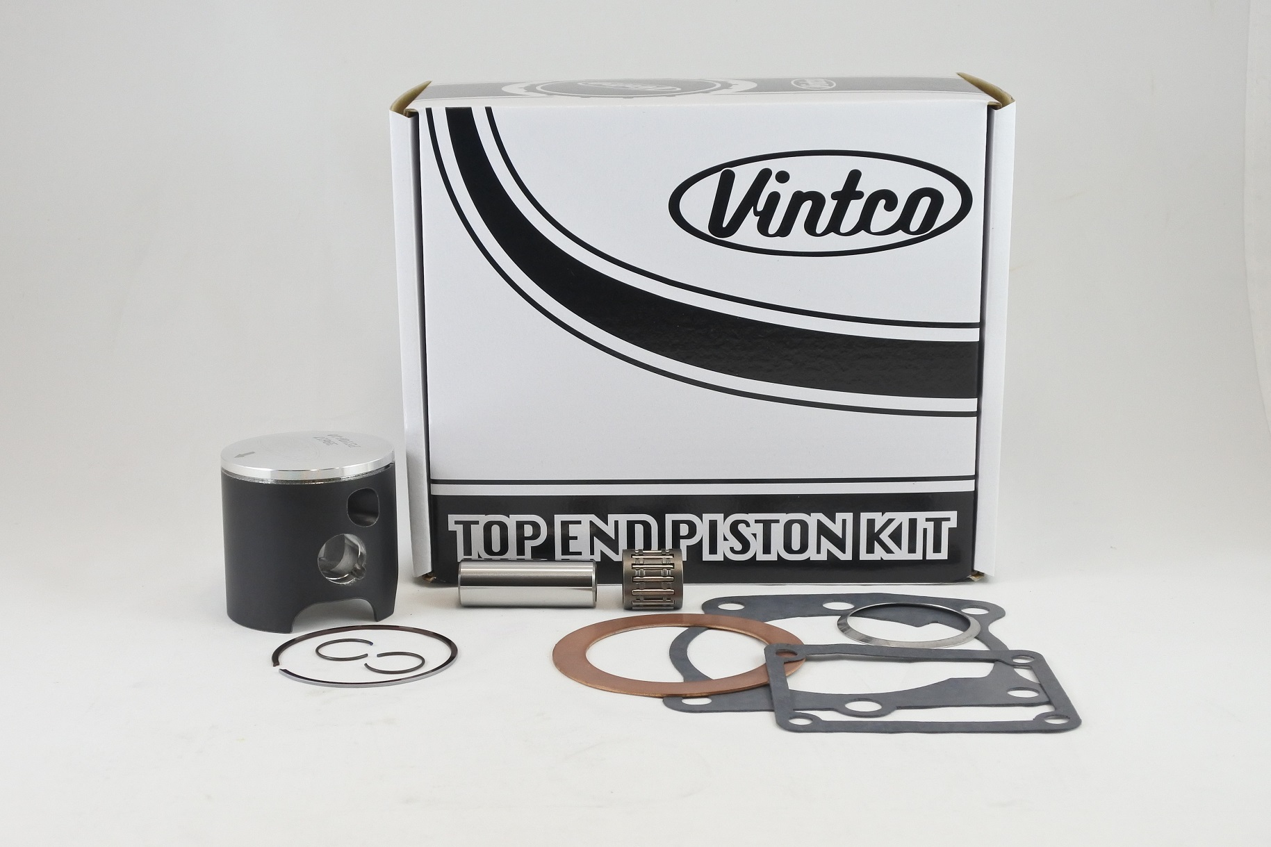 TOP END PISTON KIT 80-80 YAMAHA YZ 125 57.0mm 1.0mm OVER VINTCO KTY06-1.0 image 1
