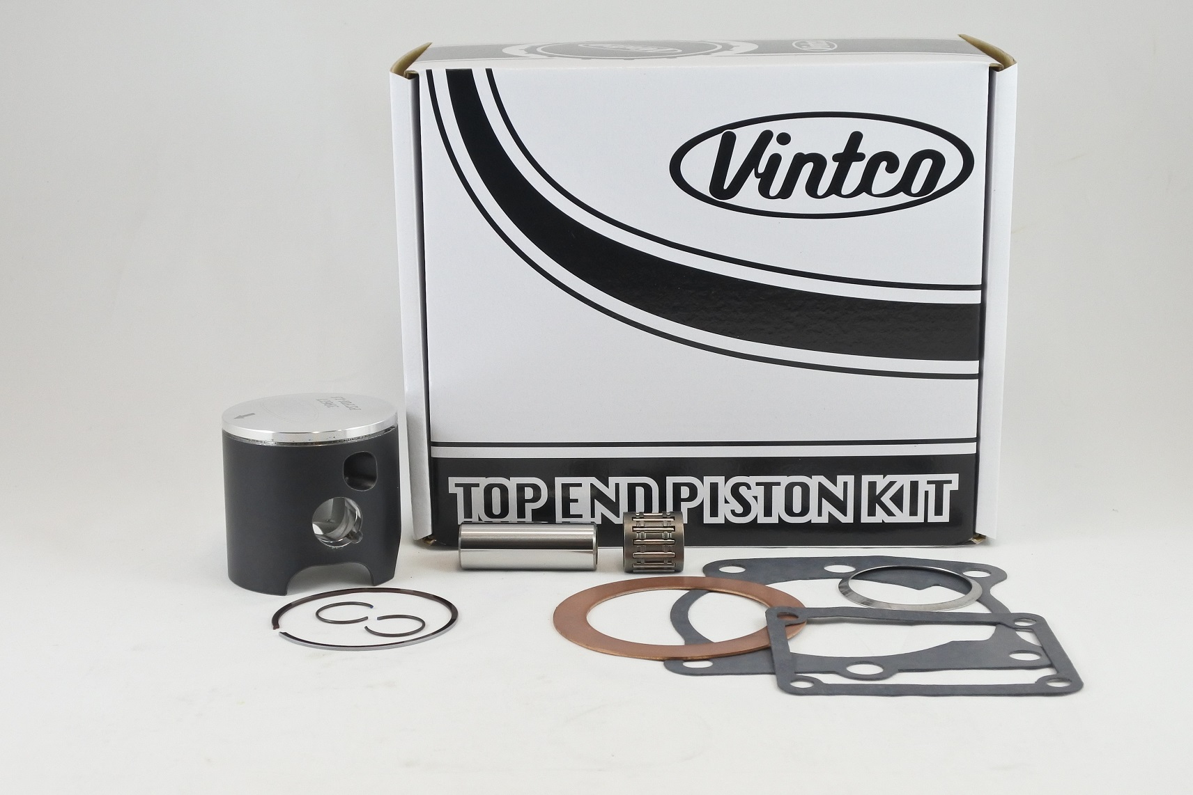 TOP END PISTON KIT 80-80 YAMAHA YZ 125 57.5mm 1.5mm OVER VINTCO KTY06-1.5 image 1