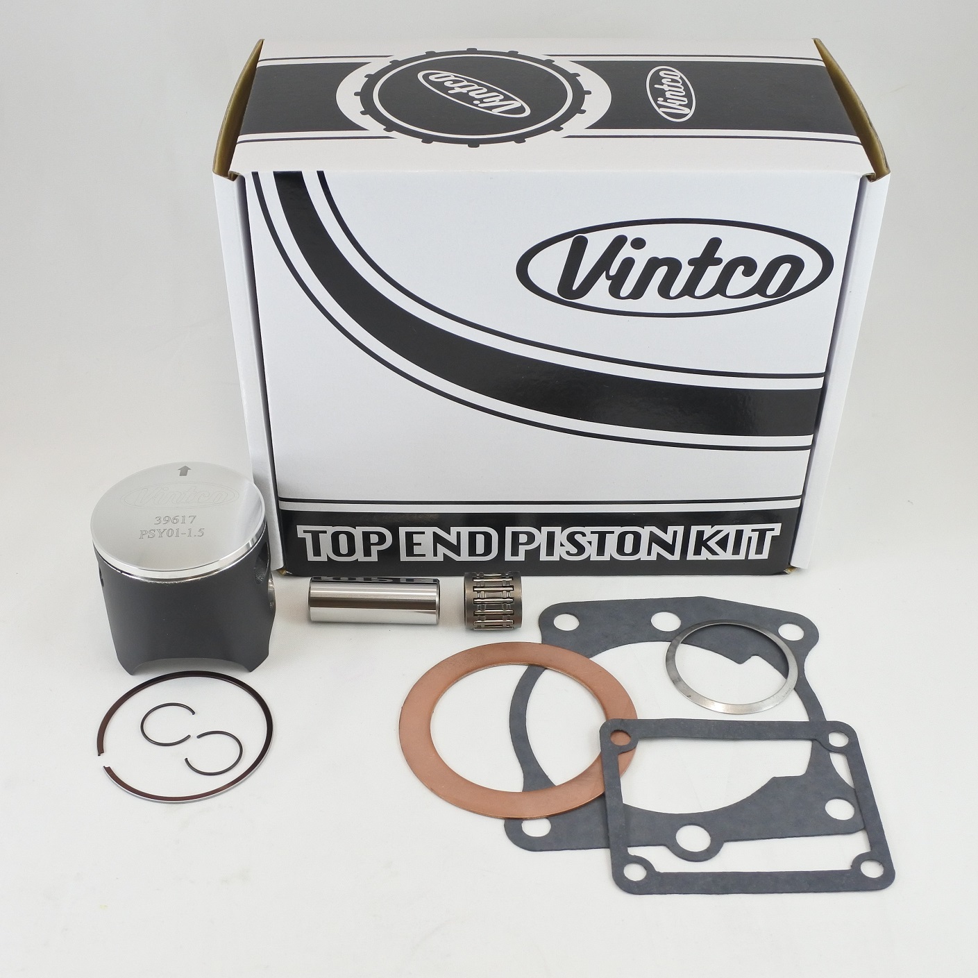 TOP END PISTON KIT 80-80 YAMAHA YZ 125 57.5mm 1.5mm OVER VINTCO KTY06-1.5 thumbnail 2