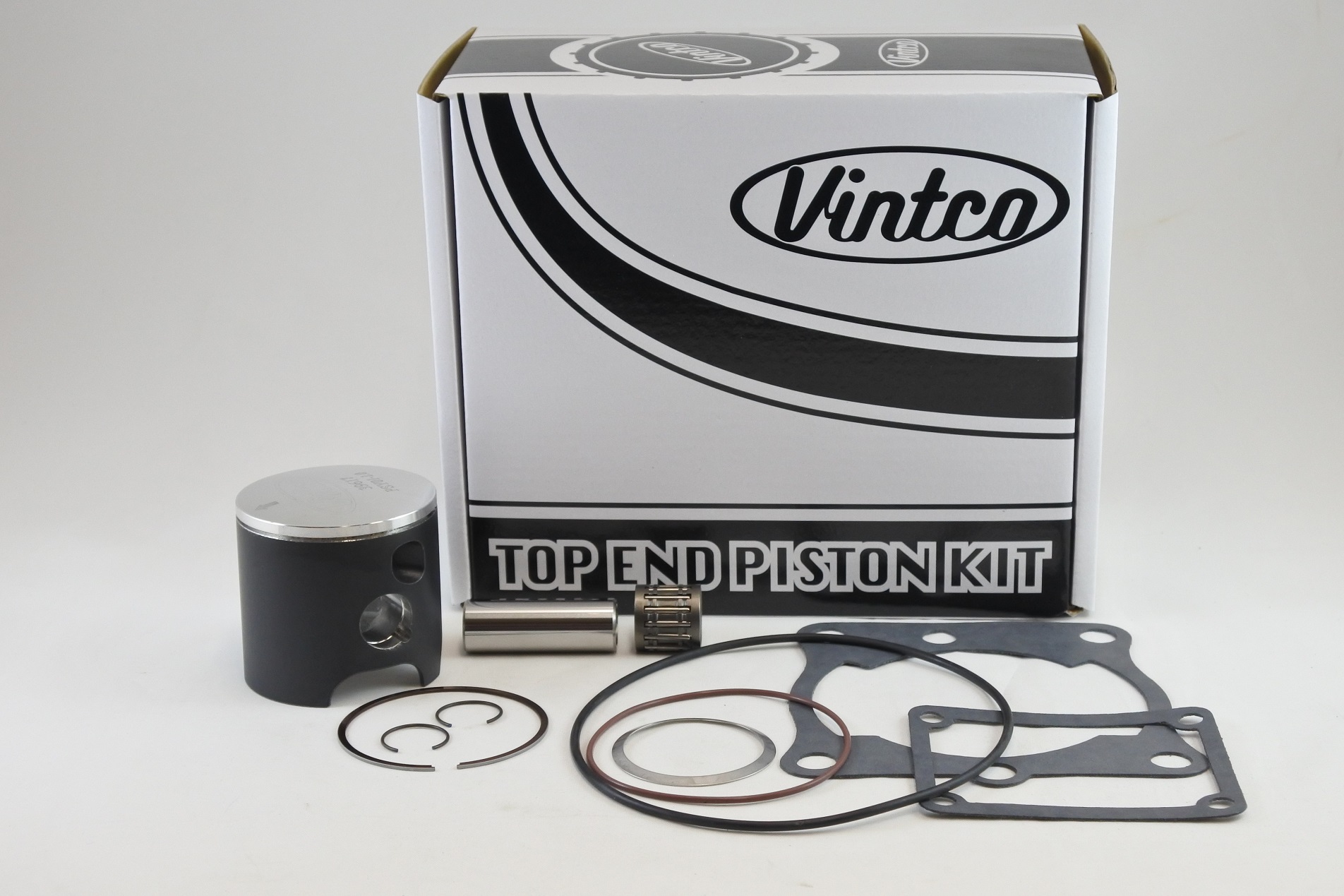 TOP END PISTON KIT 81-81 YAMAHA YZ 125 57.0mm 1.0mm OVER VINTCO KTY07-1.0 image 1