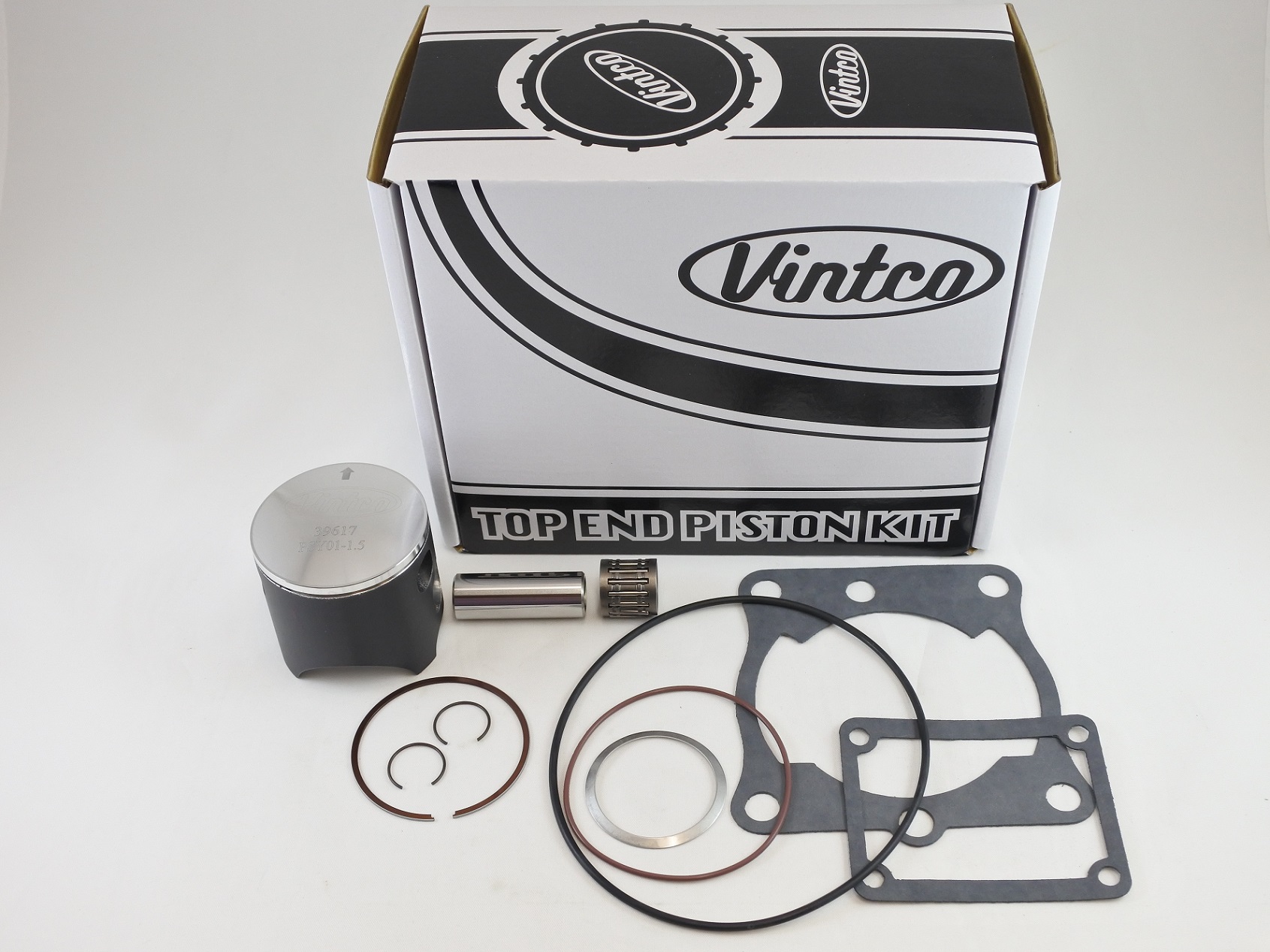 TOP END PISTON KIT 81-81 YAMAHA YZ 125 57.5mm 1.5mm OVER VINTCO KTY07-1.5 thumbnail 2