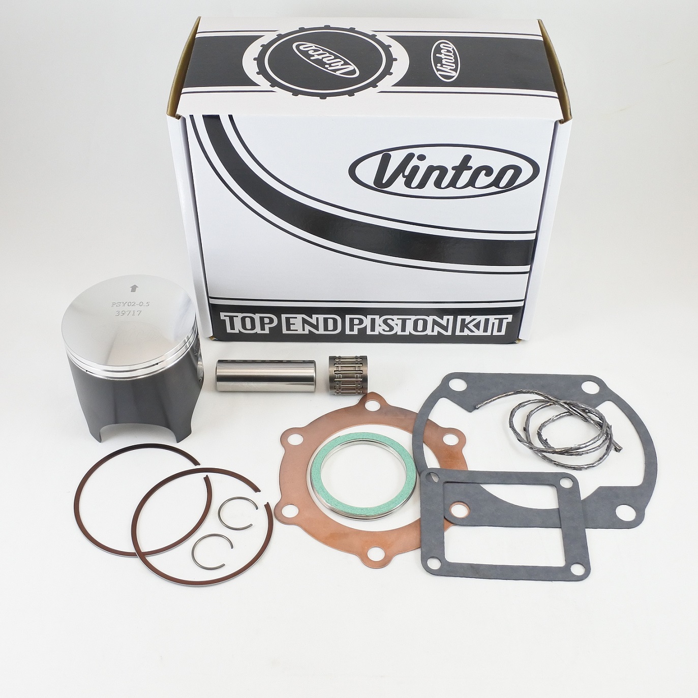 TOP END PISTON KIT 75-76 YAMAHA MX YZ 250 70.5mm OVER VINTCO KTY08-0.5 thumbnail 2