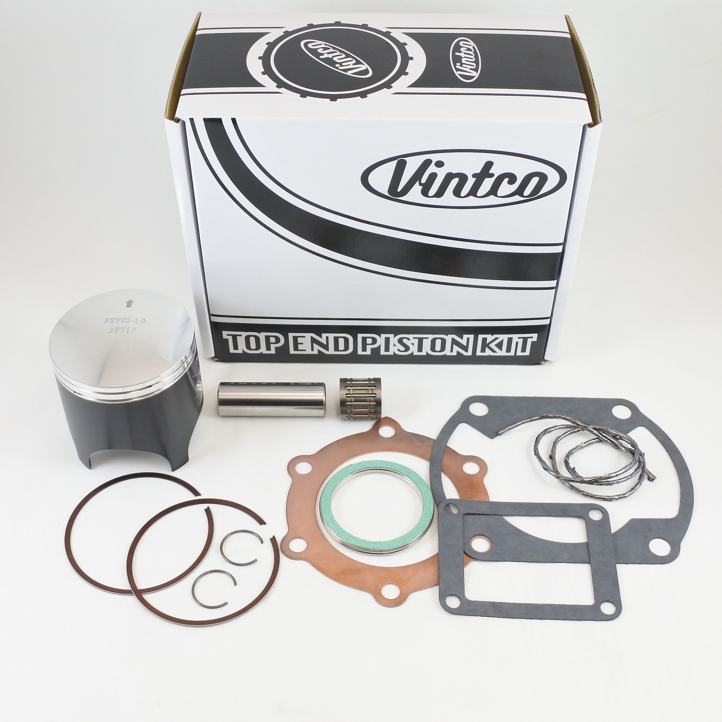 TOP END PISTON KIT 75-76 YAMAHA MX YZ 250 71.0mm 1.0mm OVER VINTCO KTY08-1.0 thumbnail 2