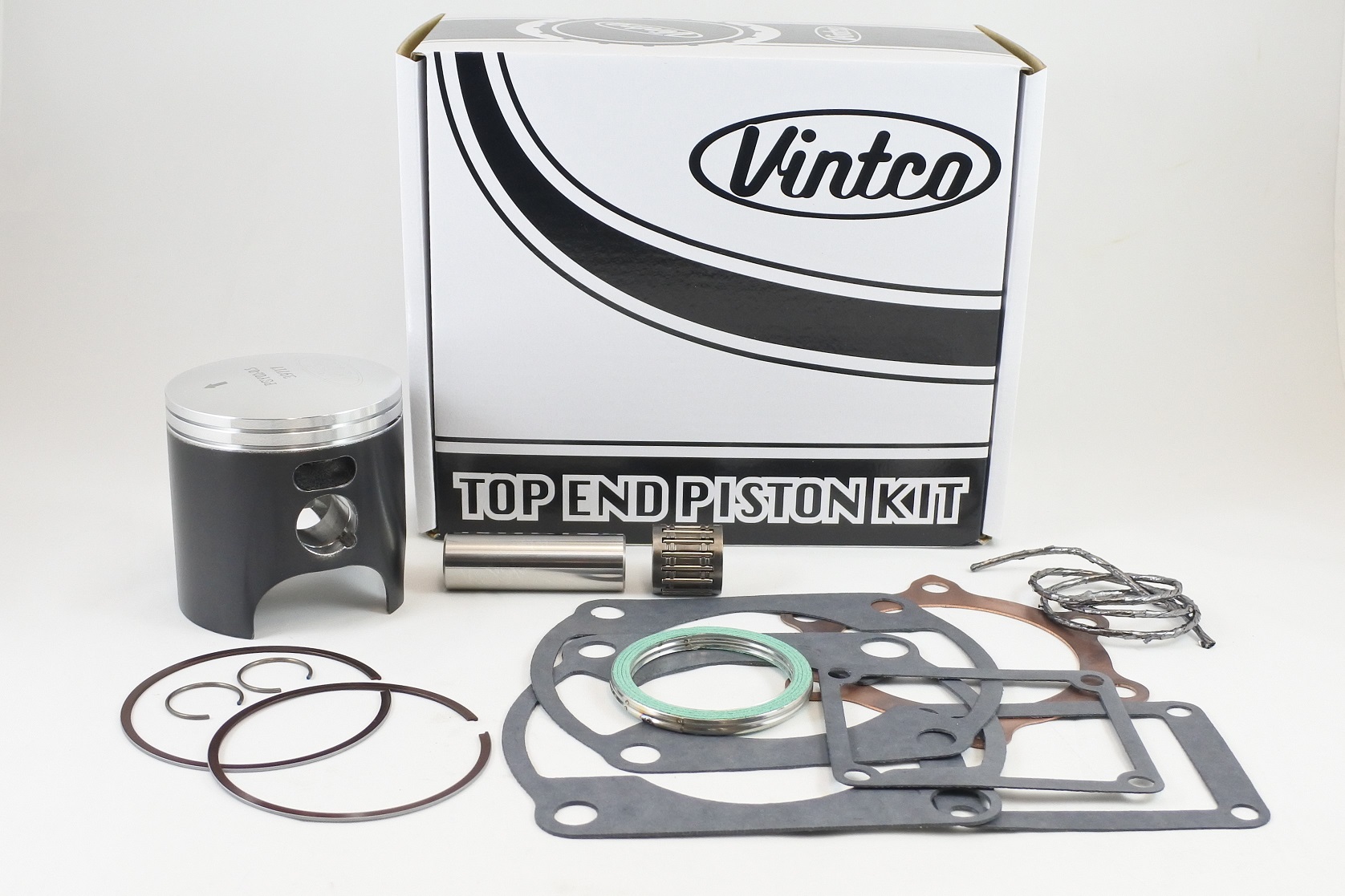 TOP END PISTON KIT 77-77 YAMAHA YZ 250 70.5mm 0.5mm OVER VINTCO KTY09-0.5 image 1