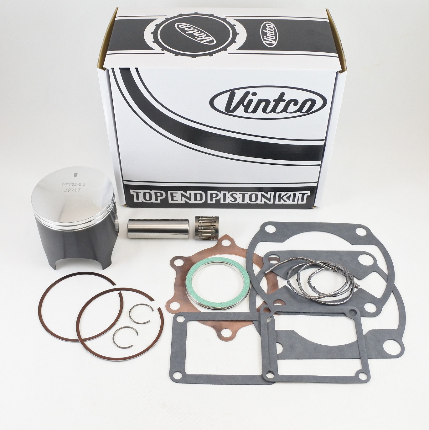TOP END PISTON KIT 77-77 YAMAHA YZ 250 70.5mm 0.5mm OVER VINTCO KTY09-0.5 thumbnail 2