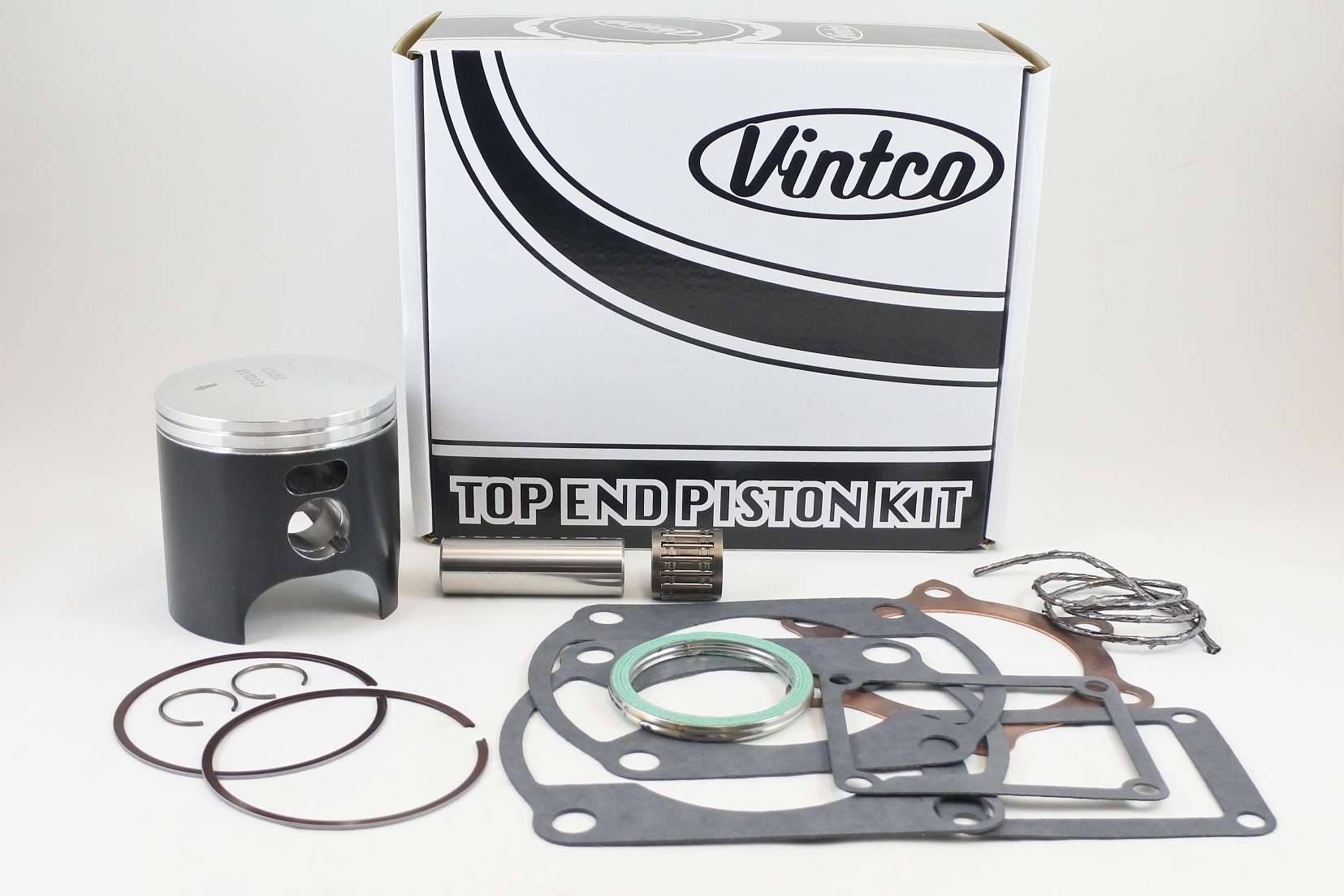 TOP END PISTON KIT 77-77 YAMAHA YZ 250 71.0mm 1.0mm OVER VINTCO KTY09-1.0 image 1