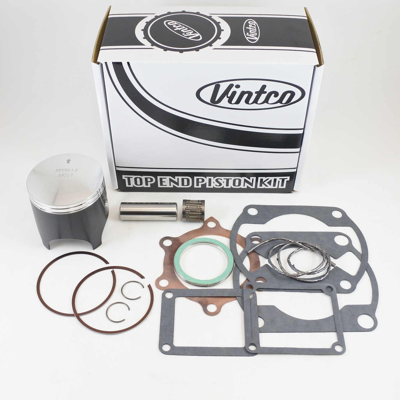 TOP END PISTON KIT 77-77 YAMAHA YZ 250 71.0mm 1.0mm OVER VINTCO KTY09-1.0 thumbnail 2