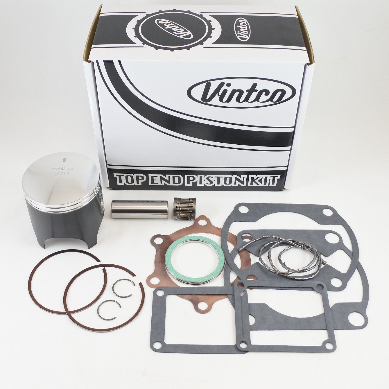 TOP END PISTON KIT 77-77 YAMAHA YZ 250 71.5mm +1.5mm OVER VINTCO KTY09-1.5 thumbnail 2
