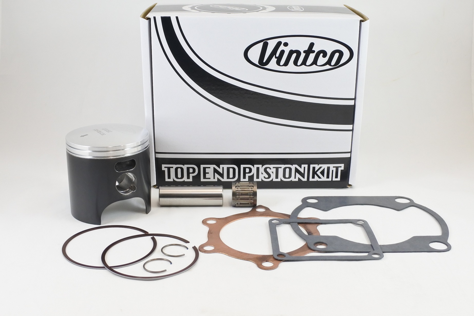 TOP END PISTON KIT 79-80 YAMAHA YZ IT 250 70.5mm 0.5mm OVER VINTCO KTY11-0.5 image 1