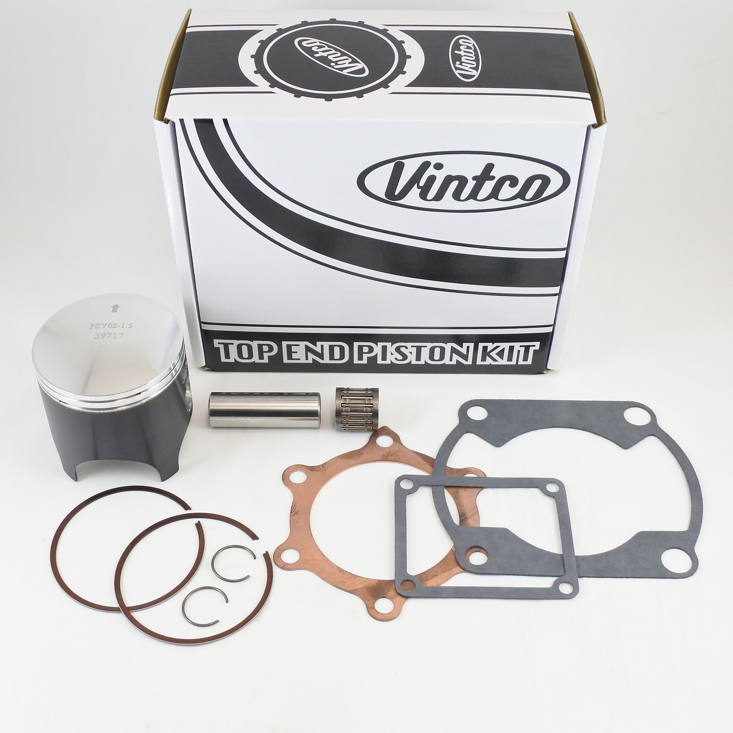 TOP END PISTON KIT 79-80 YAMAHA YZ IT 250 71.5mm OVER VINTCO KTY11-1.5 thumbnail 2