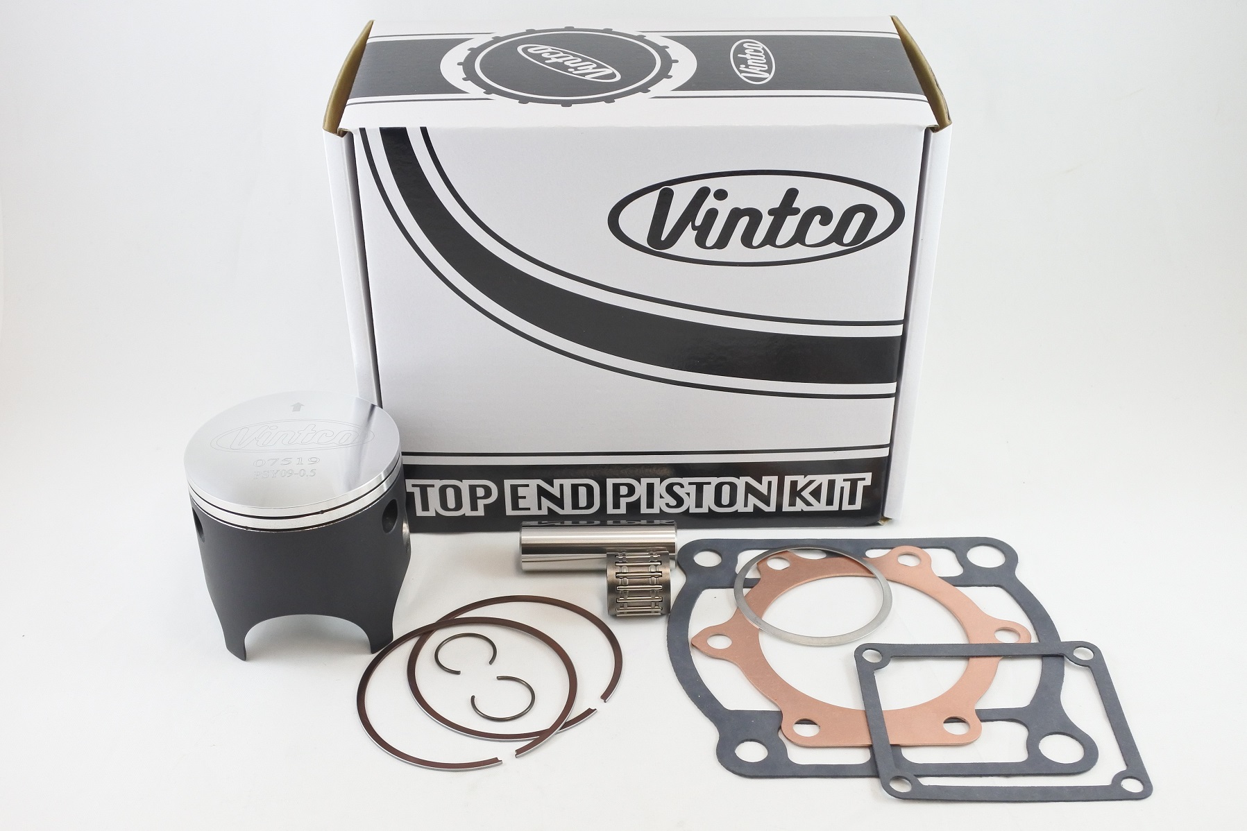 TOP END PISTON KIT 80-81 YAMAHA YZ 250 70.5mm 0.5mm OVER VINTCO KTY12-0.5 thumbnail 2
