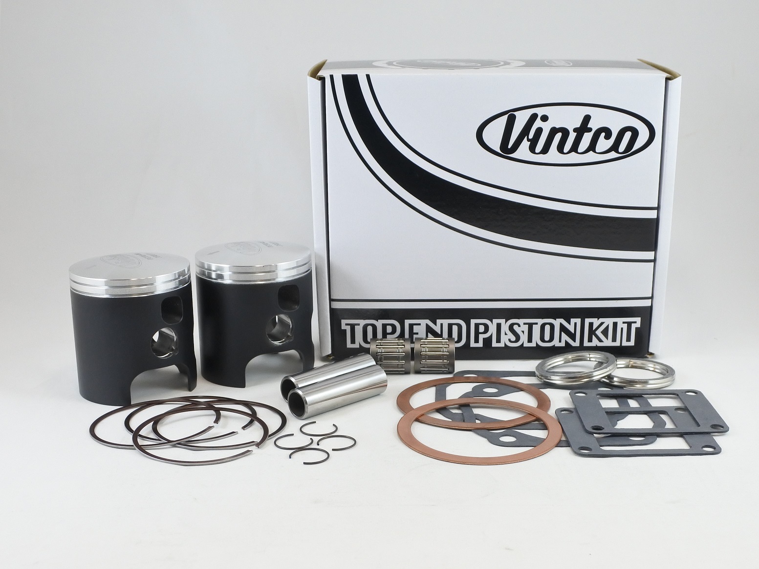 TOP END PISTON KIT 73-75 YAMAHA RD 350 64.0mm STANDARD VINTCO KTY13-00 image 1