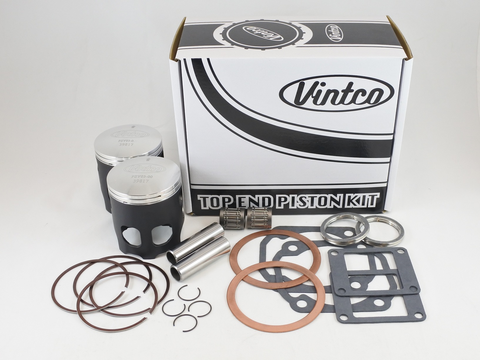 TOP END PISTON KIT 73-75 YAMAHA RD 350 64.0mm STANDARD VINTCO KTY13-00 thumbnail 2