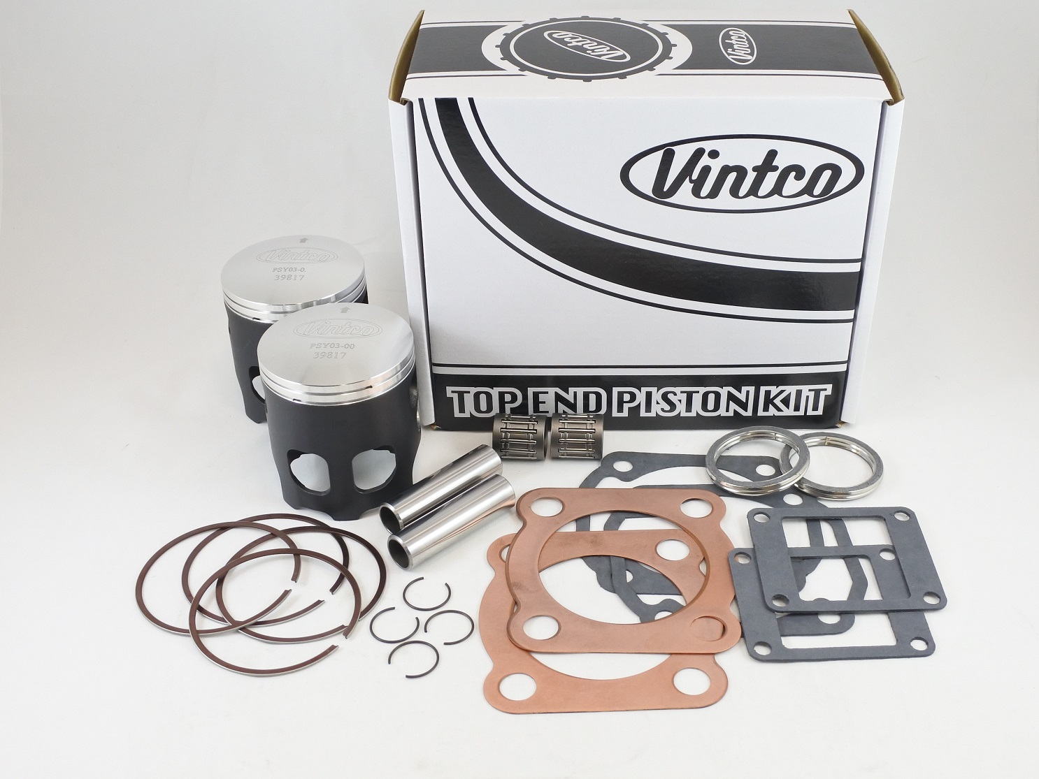TOP END PISTON KIT 76-78 YAMAHA RD 400 64.0mm STANDARD VINTCO KTY14-00 thumbnail 2