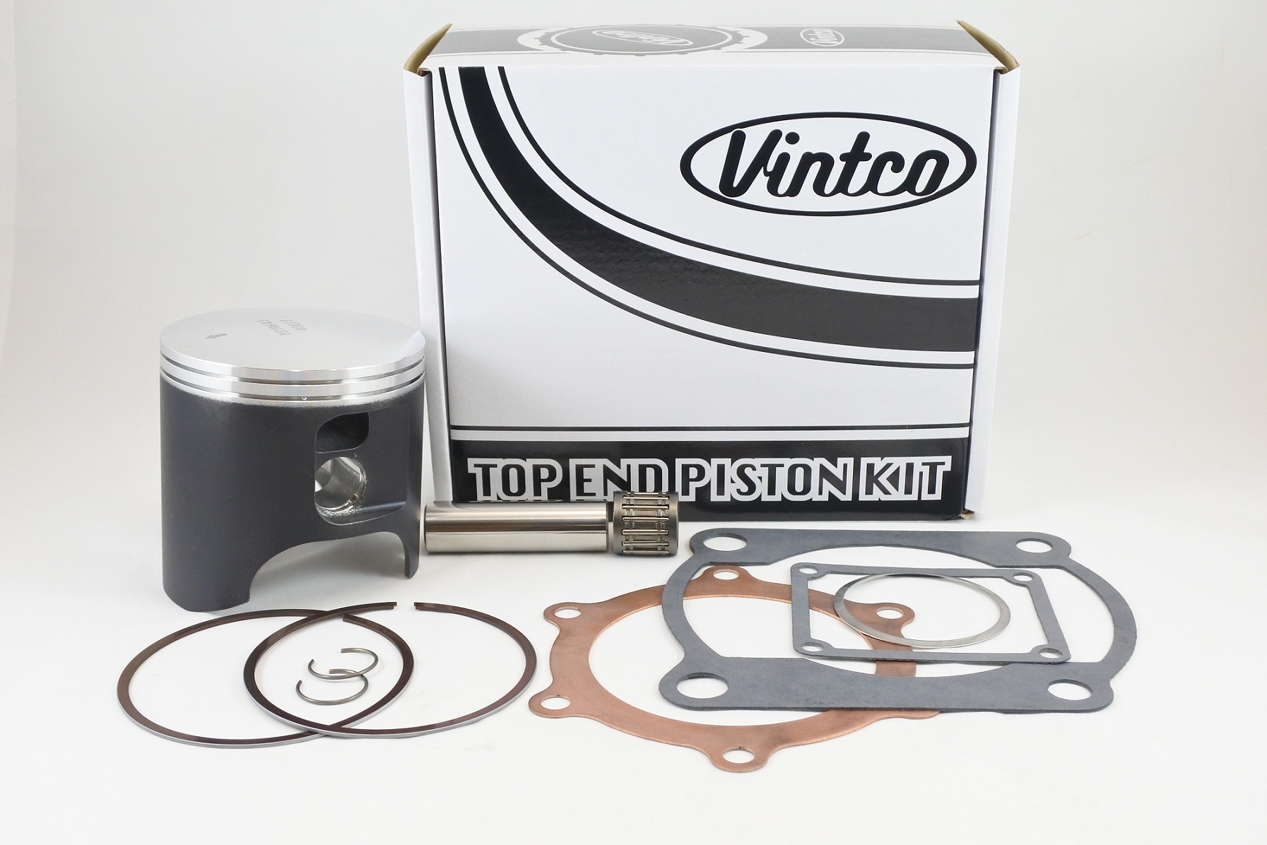 TOP END PISTON KIT 80-81 YAMAHA YZ 465 85.5mm 0.5mm OVER VINTCO KTY16-0.5 image 1