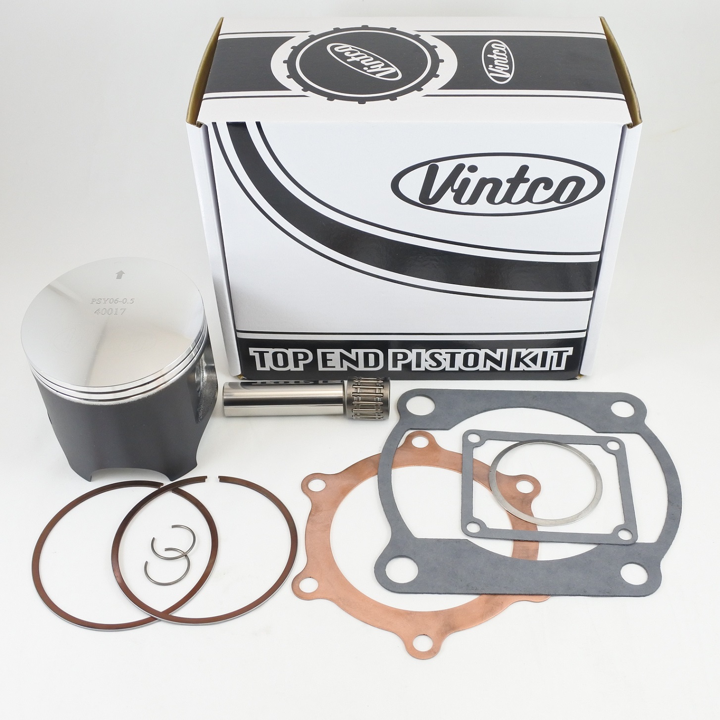 TOP END PISTON KIT 80-81 YAMAHA YZ 465 85.5mm 0.5mm OVER VINTCO KTY16-0.5 thumbnail 2