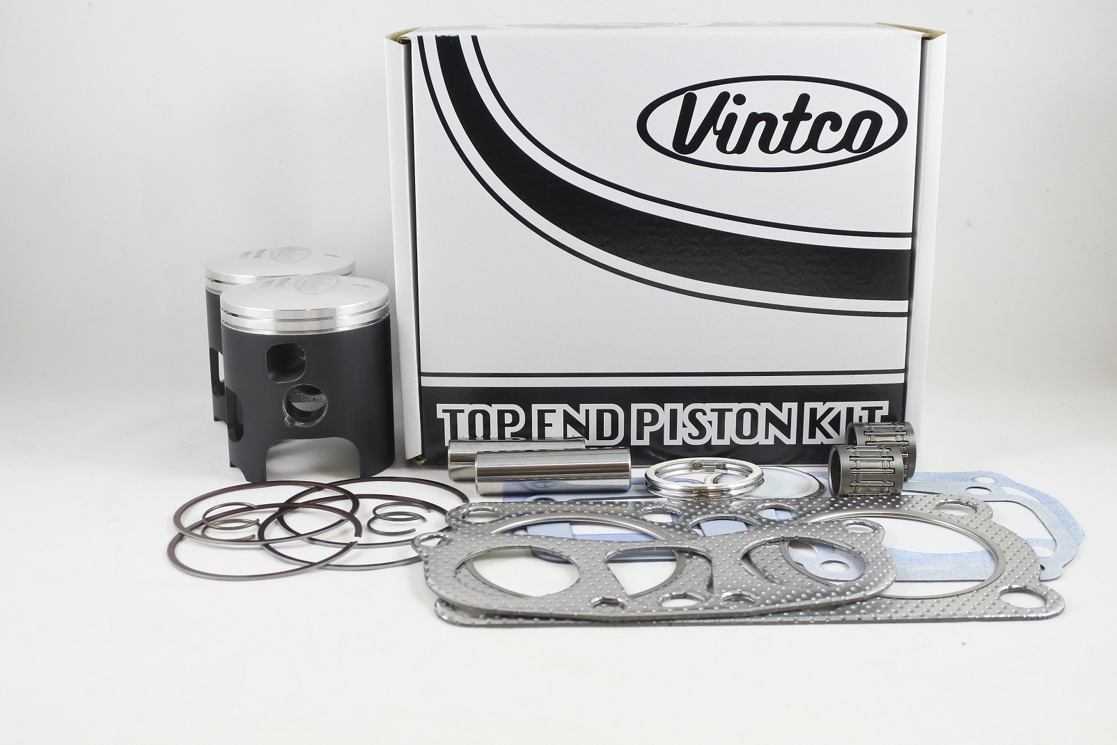 TOP END PISTON KIT 79-79 YAMAHA RD 400 64.5mm 0.5mm OVER VINTCO KTY18-0.5 image 1