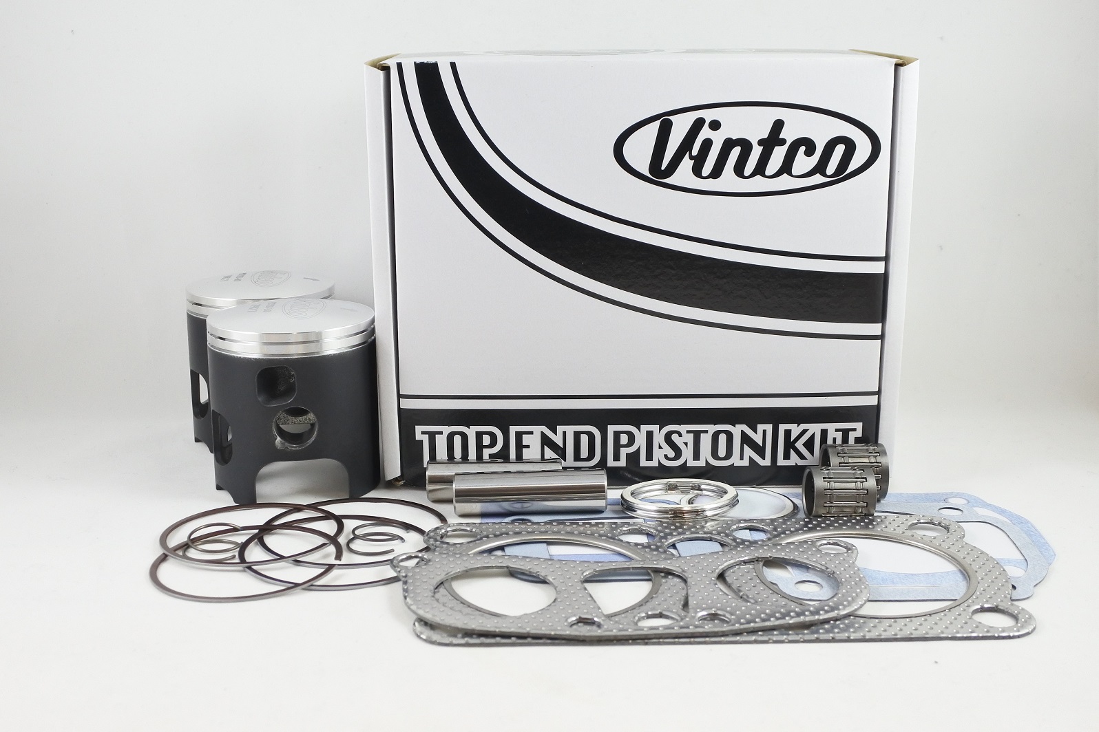TOP END PISTON KIT 79-79 YAMAHA RD 400 65.0mm 1.0mm OVER VINTCO KTY18-1.0 image 1