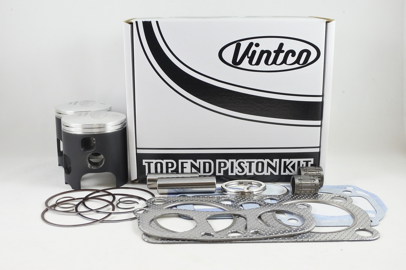 TOP END PISTON KIT 79-79 YAMAHA RD 400 65.5mm 1.5mm OVER VINTCO KTY18-1.5 image 1