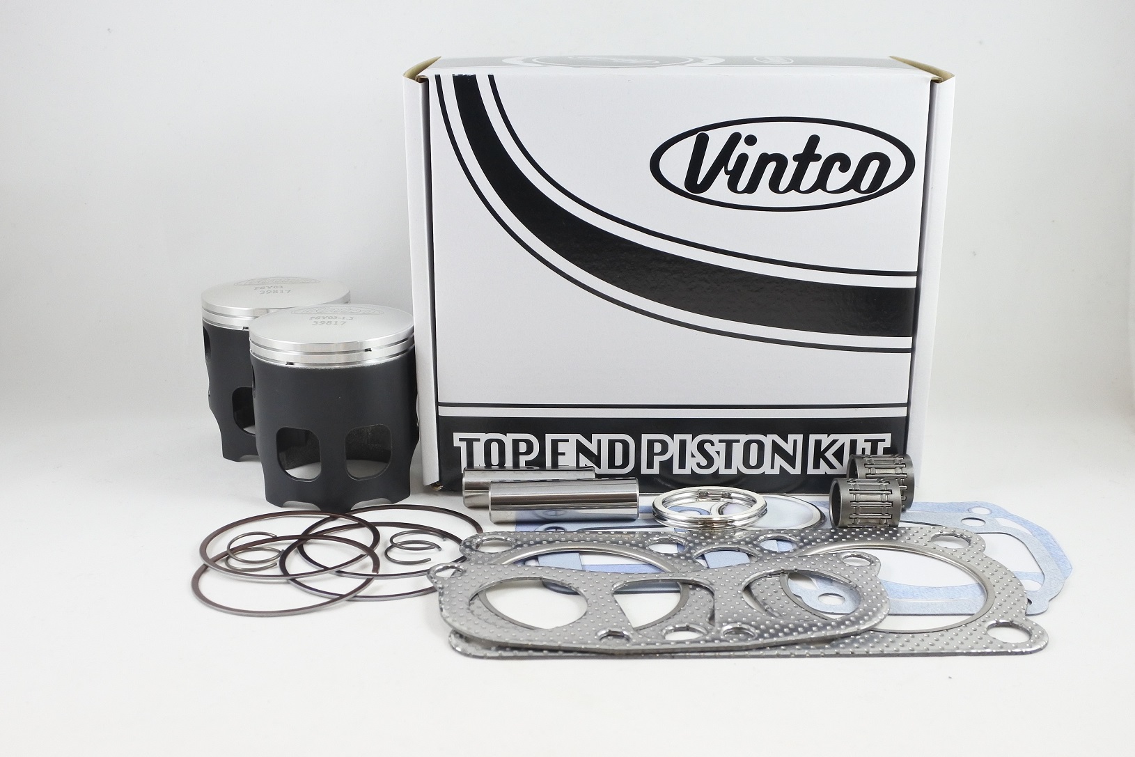 TOP END PISTON KIT 79-79 YAMAHA RD 400 65.5mm 1.5mm OVER VINTCO KTY18-1.5 thumbnail 2
