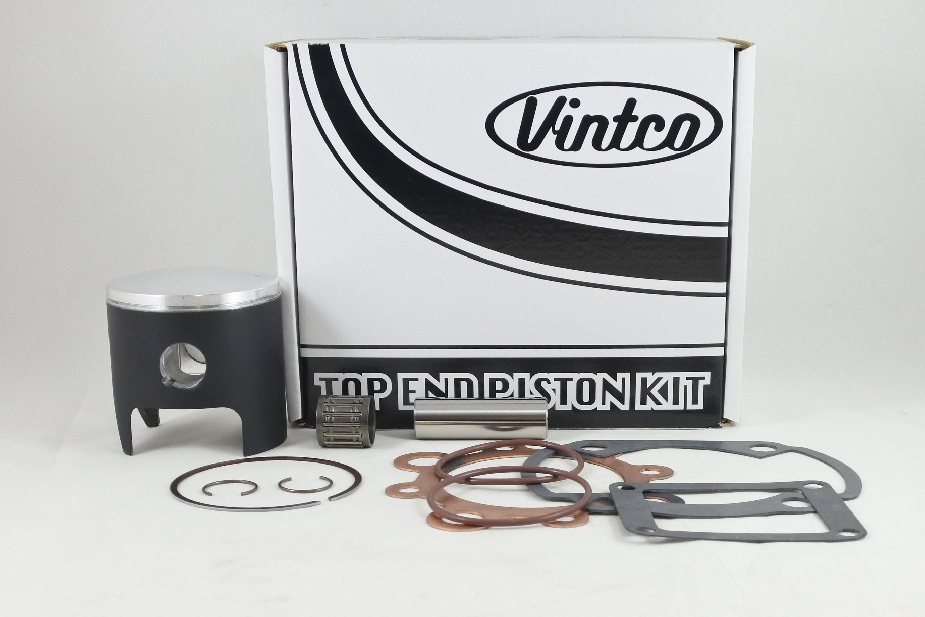 TOP END PISTON KIT 74-75 YAMAHA YZ 250 71.0mm +1.0mm OVER VINTCO KTY19-1.0 image 1