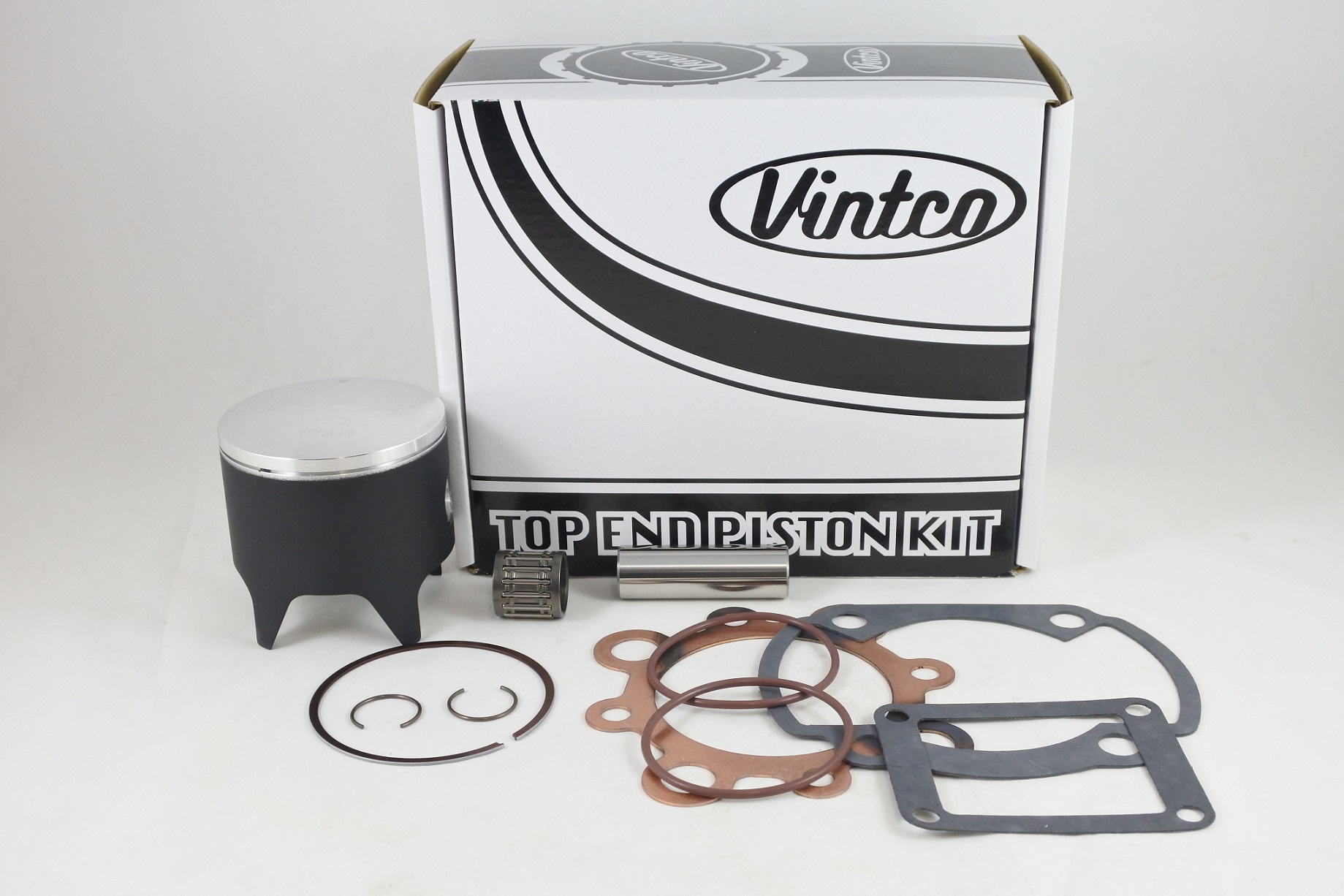 TOP END PISTON KIT 74-75 YAMAHA YZ 250 71.0mm +1.0mm OVER VINTCO KTY19-1.0 thumbnail 2