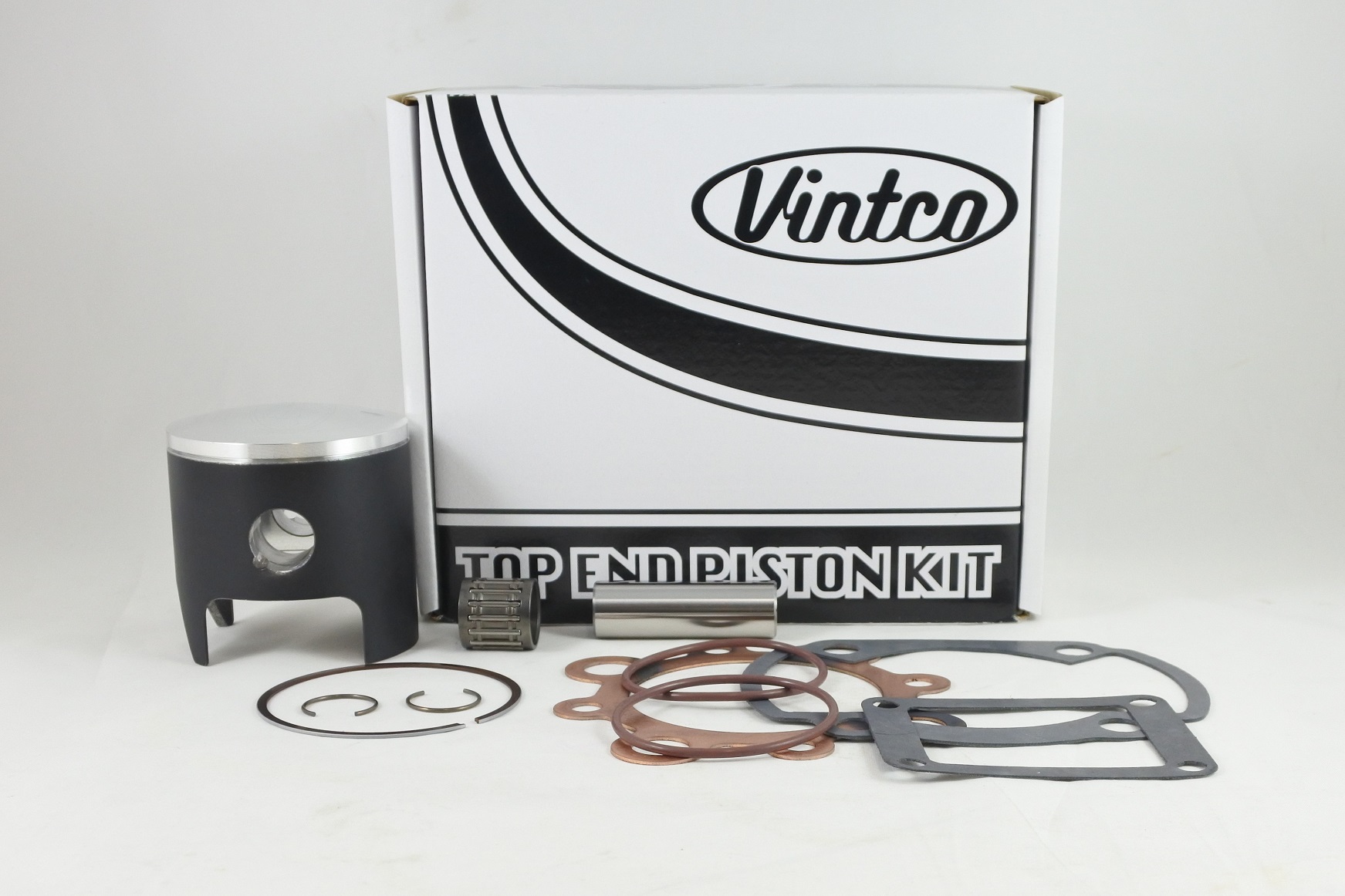 TOP END PISTON KIT 74-75 YAMAHA YZ 250 71.5mm OVER VINTCO KTY19-1.5 image 1