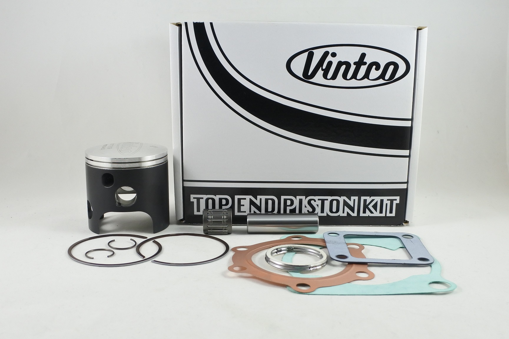 TOP END PISTON KIT 79-81 YAMAHA DT MX 175 66.5mm 0.5mm OVER VINTCO KTY26-0.5 image 1